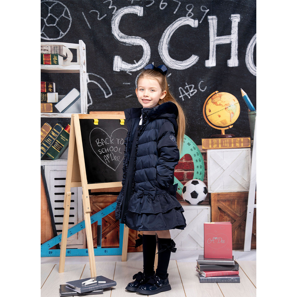 A Dee Girls Becky BTS Navy Padded Coat