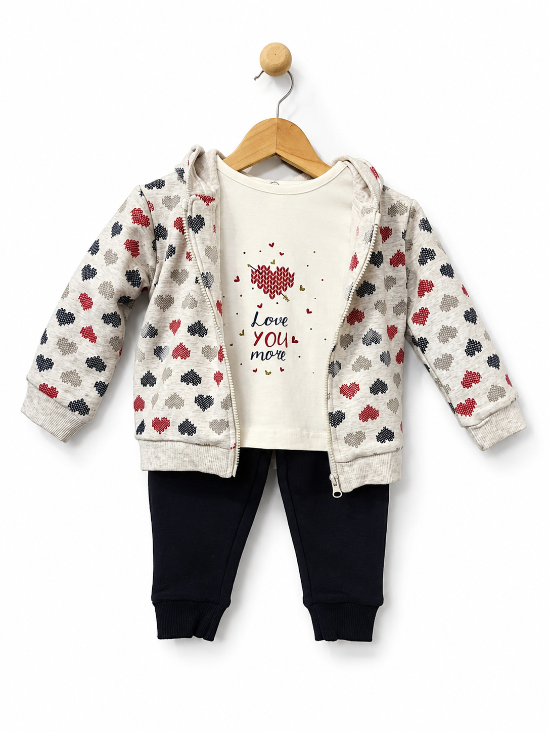 Babybol girls Love You More tracksuit set