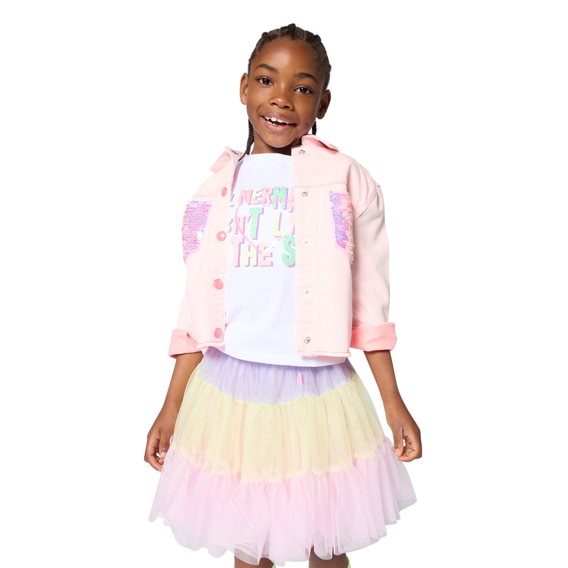 Billieblush girls full outfit pastel princes skirt and t shirt outfit