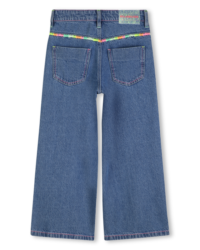 Billieblush girls wide leg jeans back embroidered pocket detail