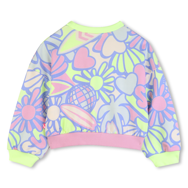 Billieblush girls multicolour floral print sweatshirt front view