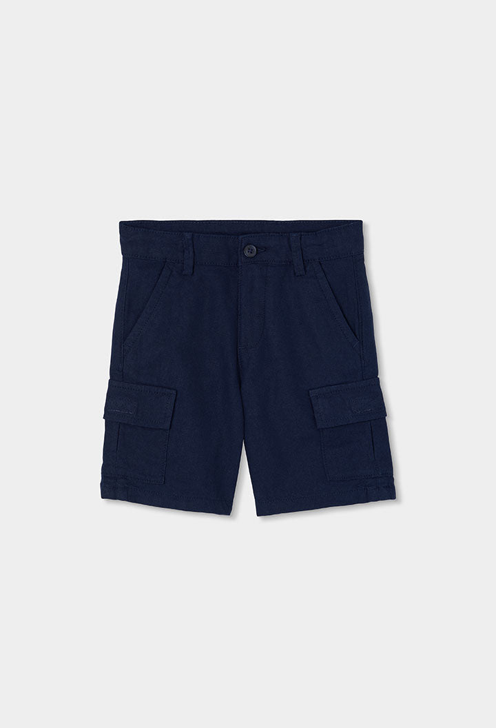 Boboli boys navy cargo shorts for babies and toddlers aged 18 months to 5 years
