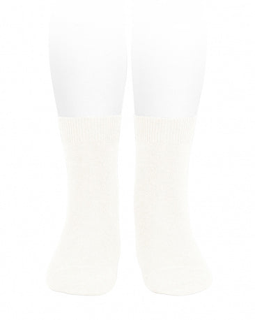 Condor cream basic short socks for babies and kids