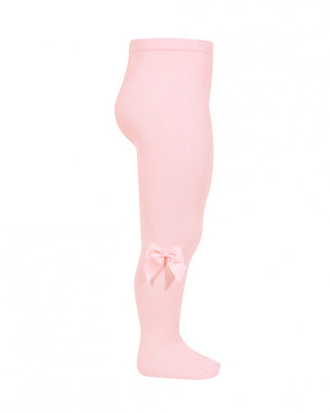 Condor pink bow tights for baby girls and toddlers