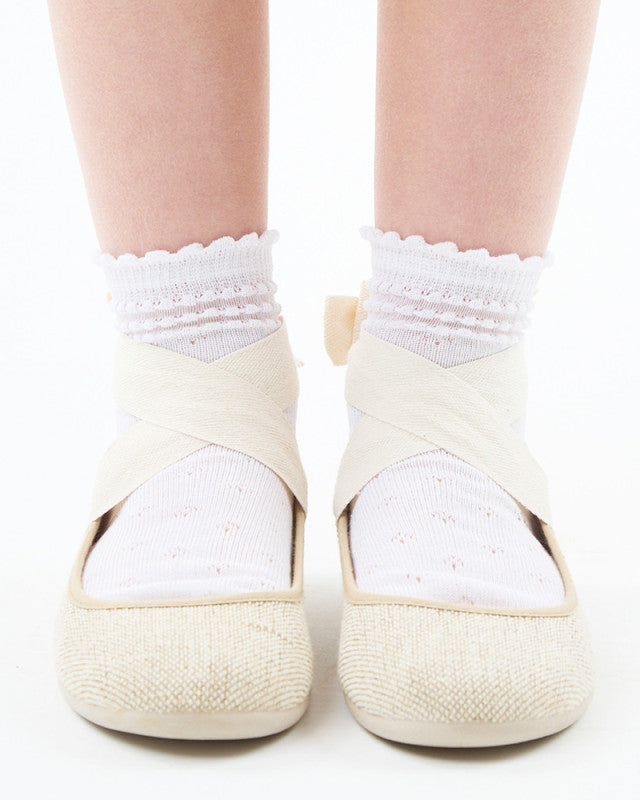 Condor white cotton ankle socks for girls occasion outfits