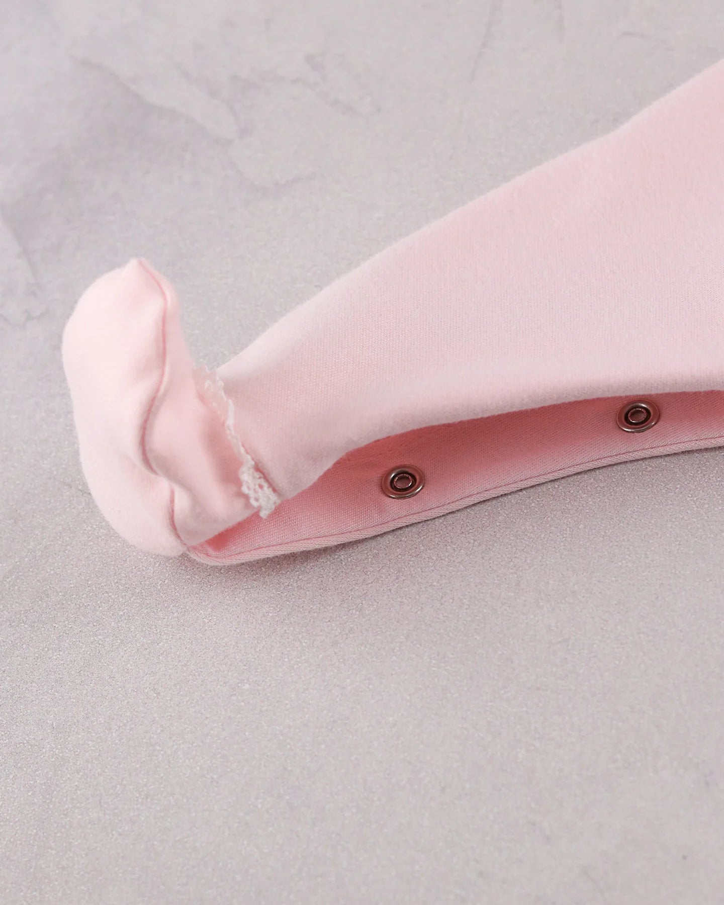 Emile et Rose Madeleine baby girls pink newborn babygrow with leg popper fastening detail