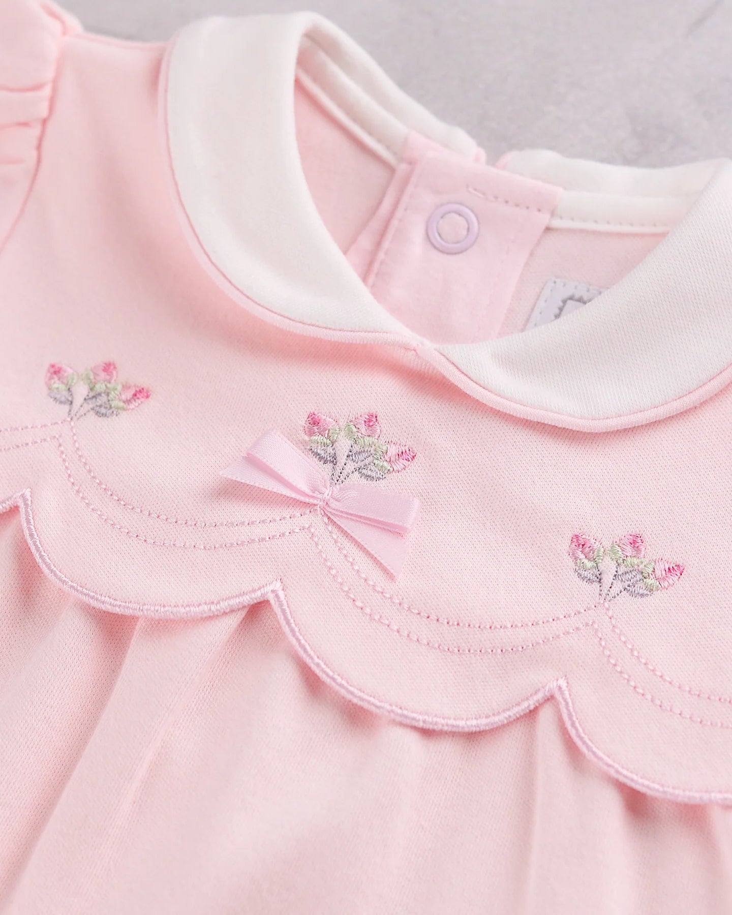 Emile et Rose Matilda baby girls pale pink romper and hat gift set