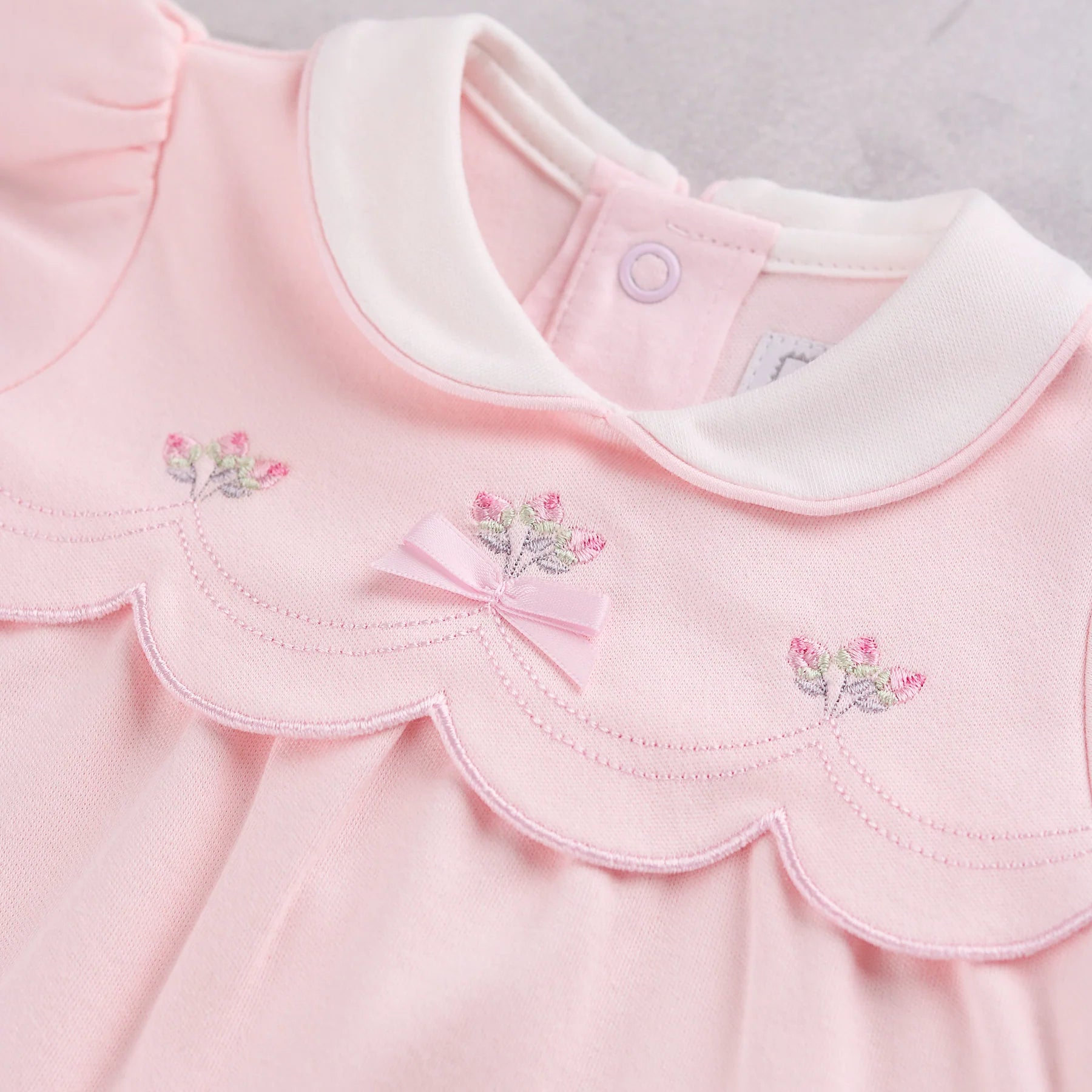 Emile et Rose Matilda baby girls pale pink romper and hat gift set