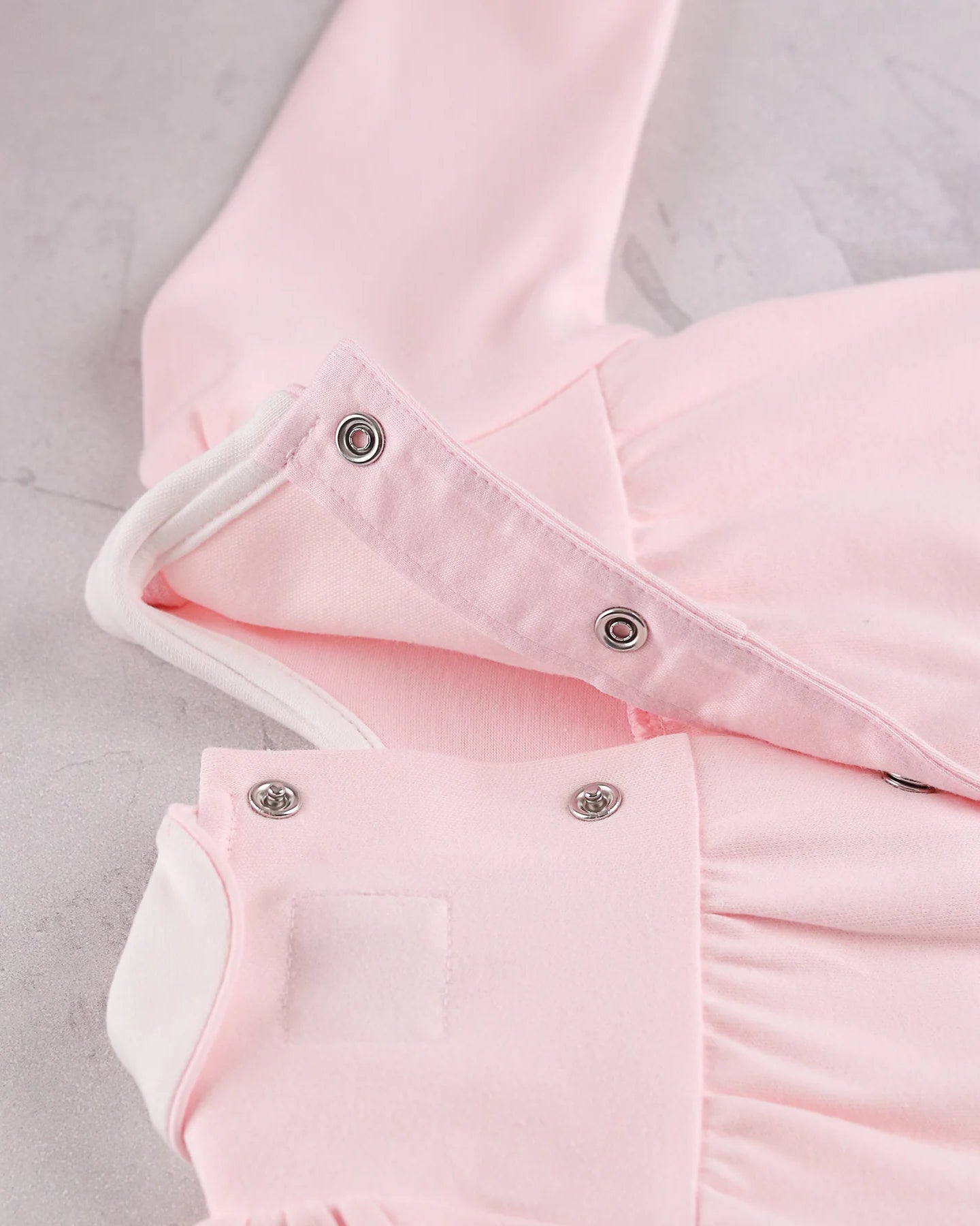 Emile et Rose Matilda pink baby girls romper back popper fastening detail
