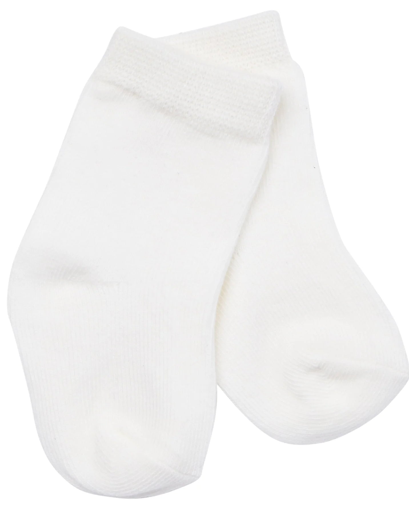 Emile et Rose Avery Unisex soft ivory cotton baby socks