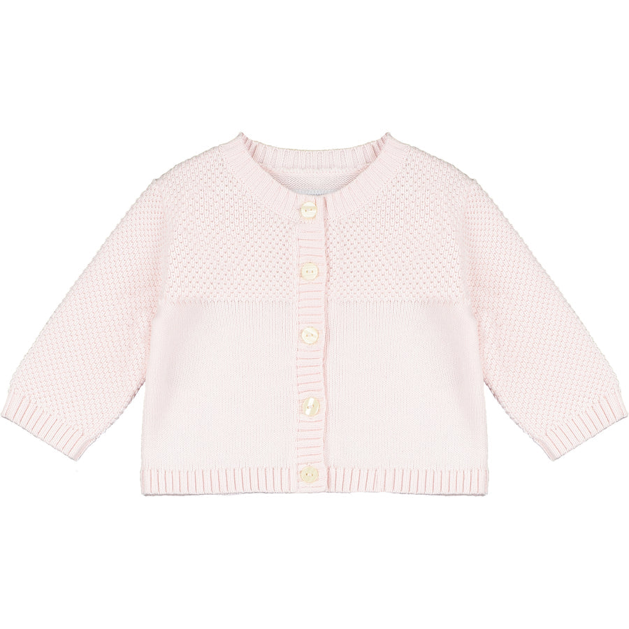 Emile et Rose Cypress Pink Knitted Cardigan For Baby Girl