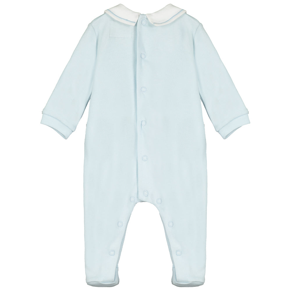 Emile et Rose blue baby boys babygrow back view
