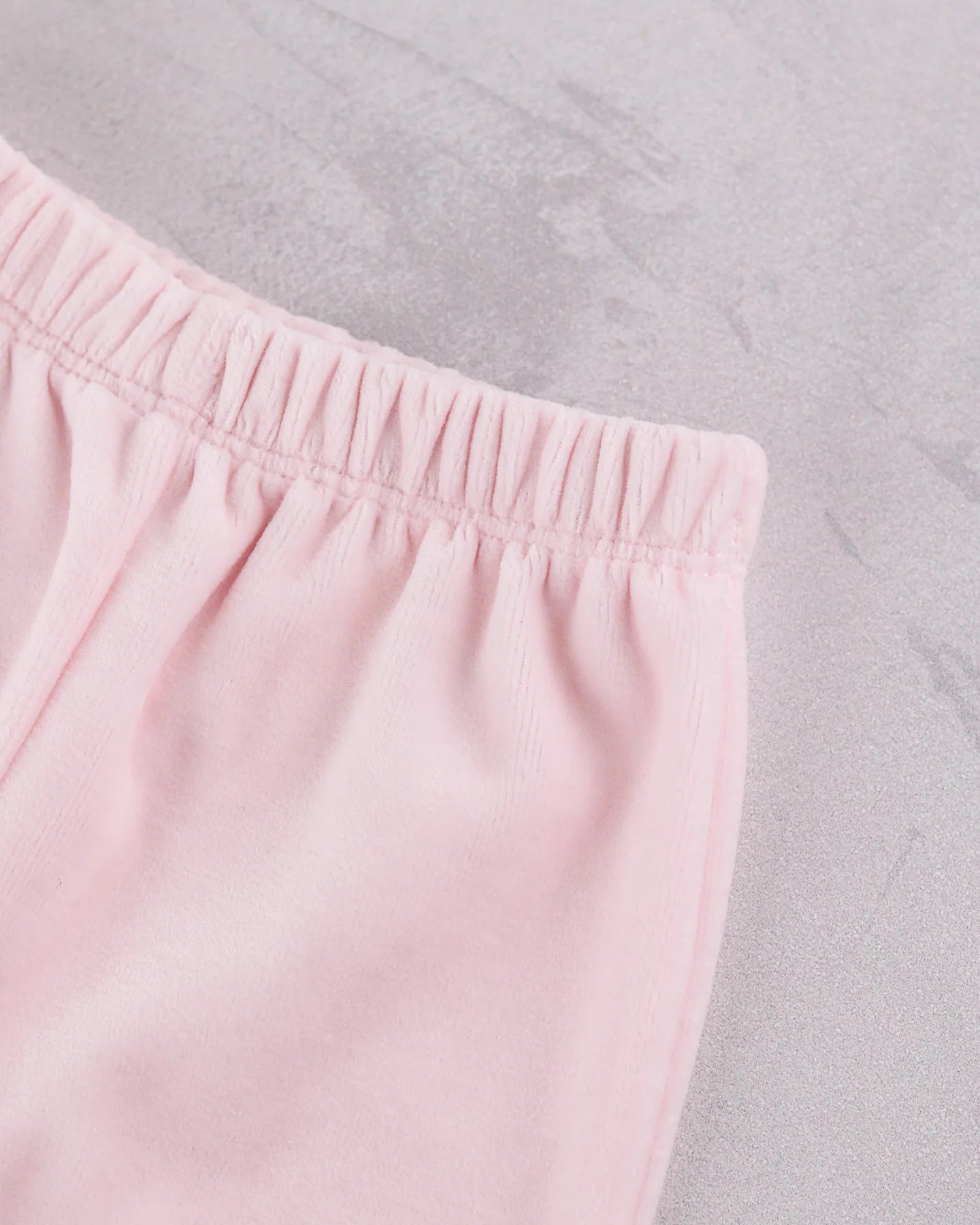 Detail of elastic waistband on the Emile et Rose Michelle baby girls outfit