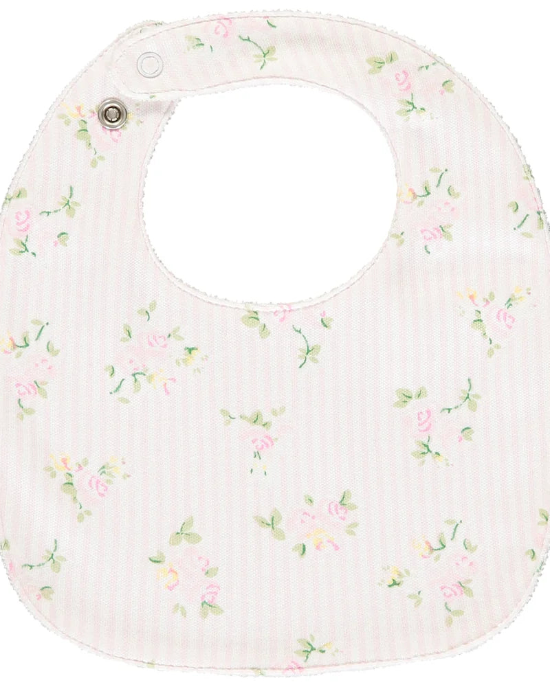 Emile et Rose Tilda cotton bib Floral print gift set for newborn baby girl