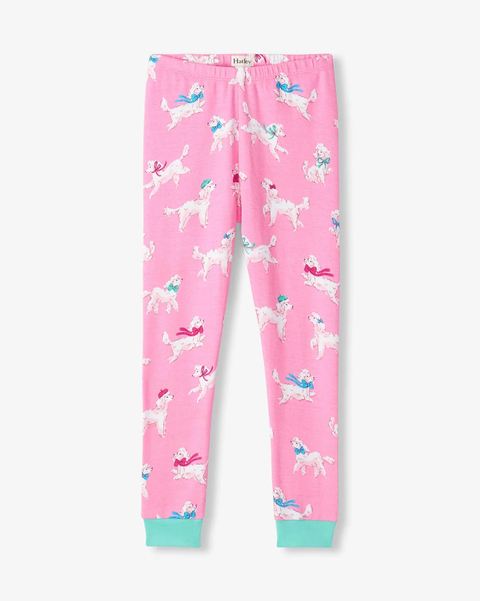 Hatley girls pink poodle print pyjama bottoms