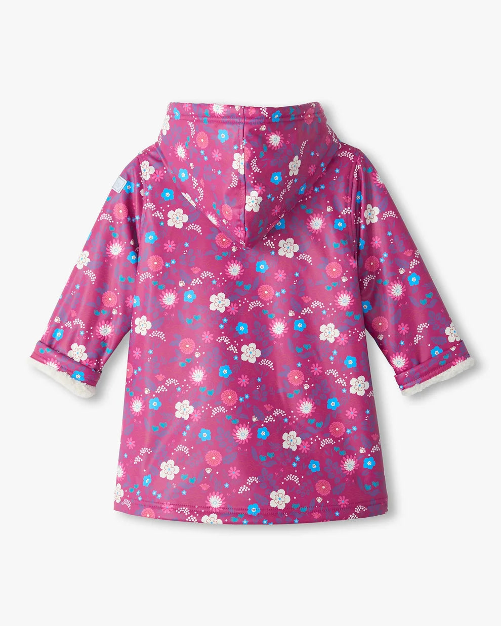 Hatley Girls Tiny Flowers sherpa lined floral jacket back to school