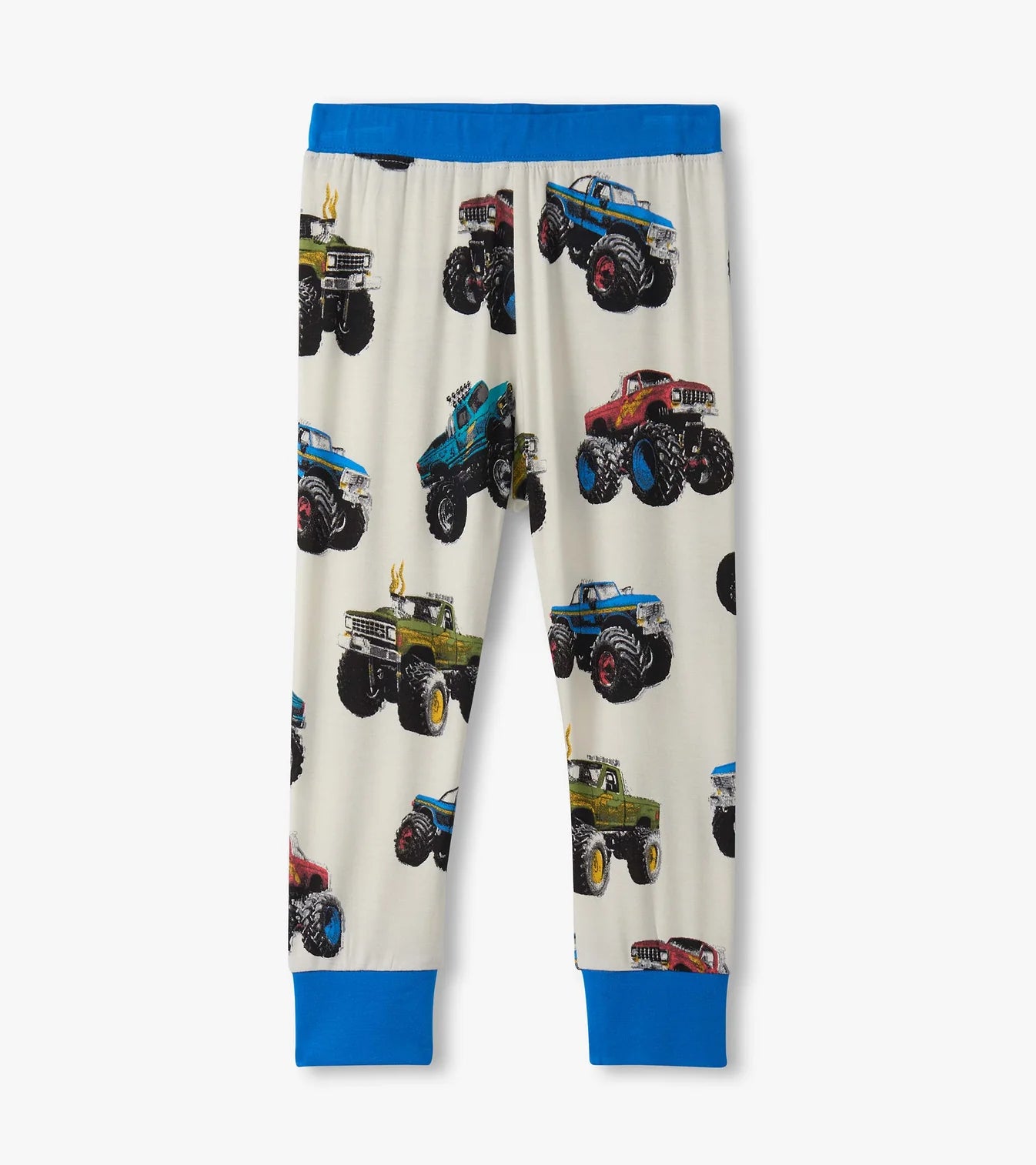 Hatley boys bamboo sleep trousers – all-over truck print, front view