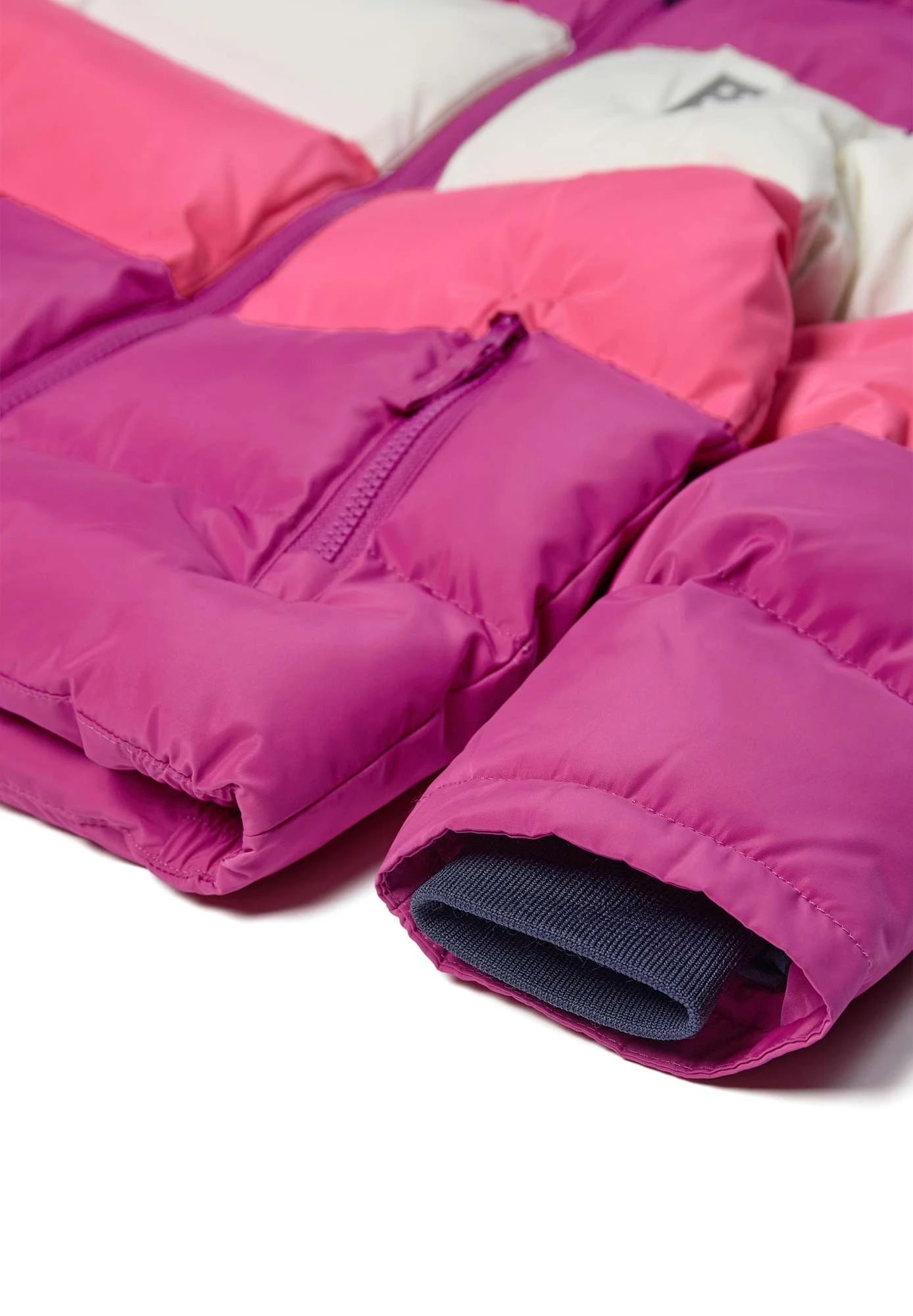 LEGO Wear girls quilted jacket — sleeve and cuff detail