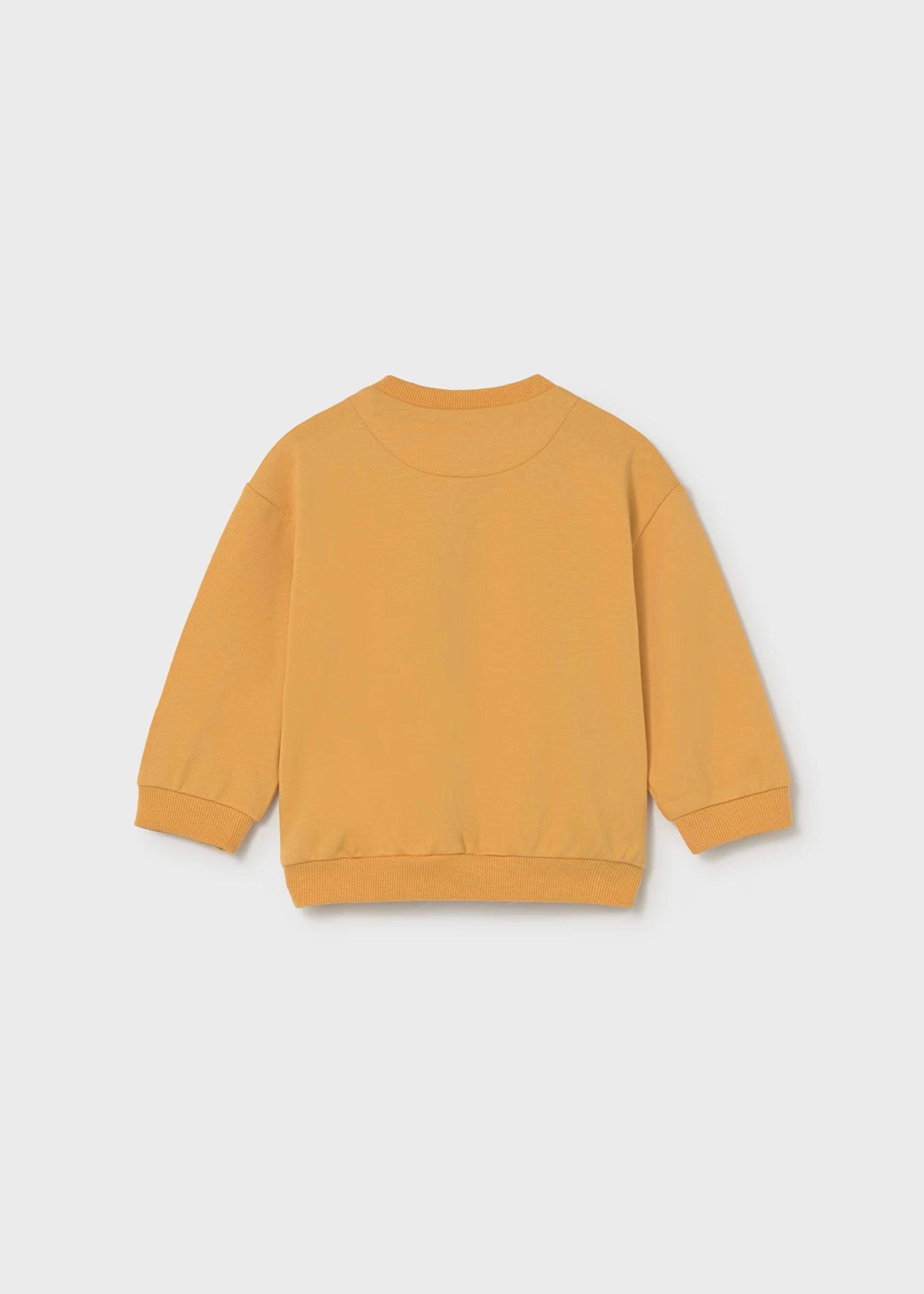 Mayoral happy hippo boys orange sweater back view