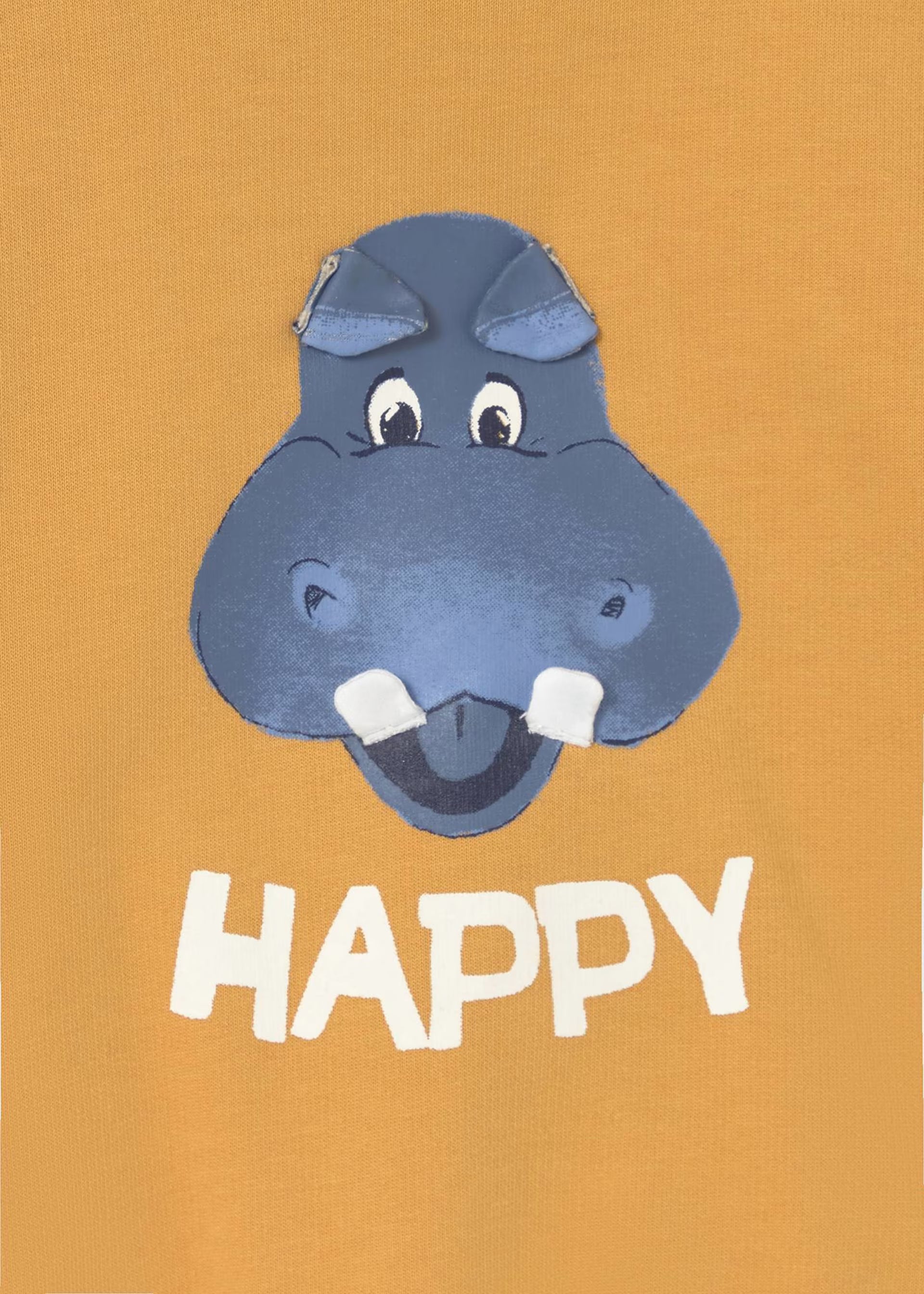 Mayoral boys orange sweater interactive hippo teeth & ears detail