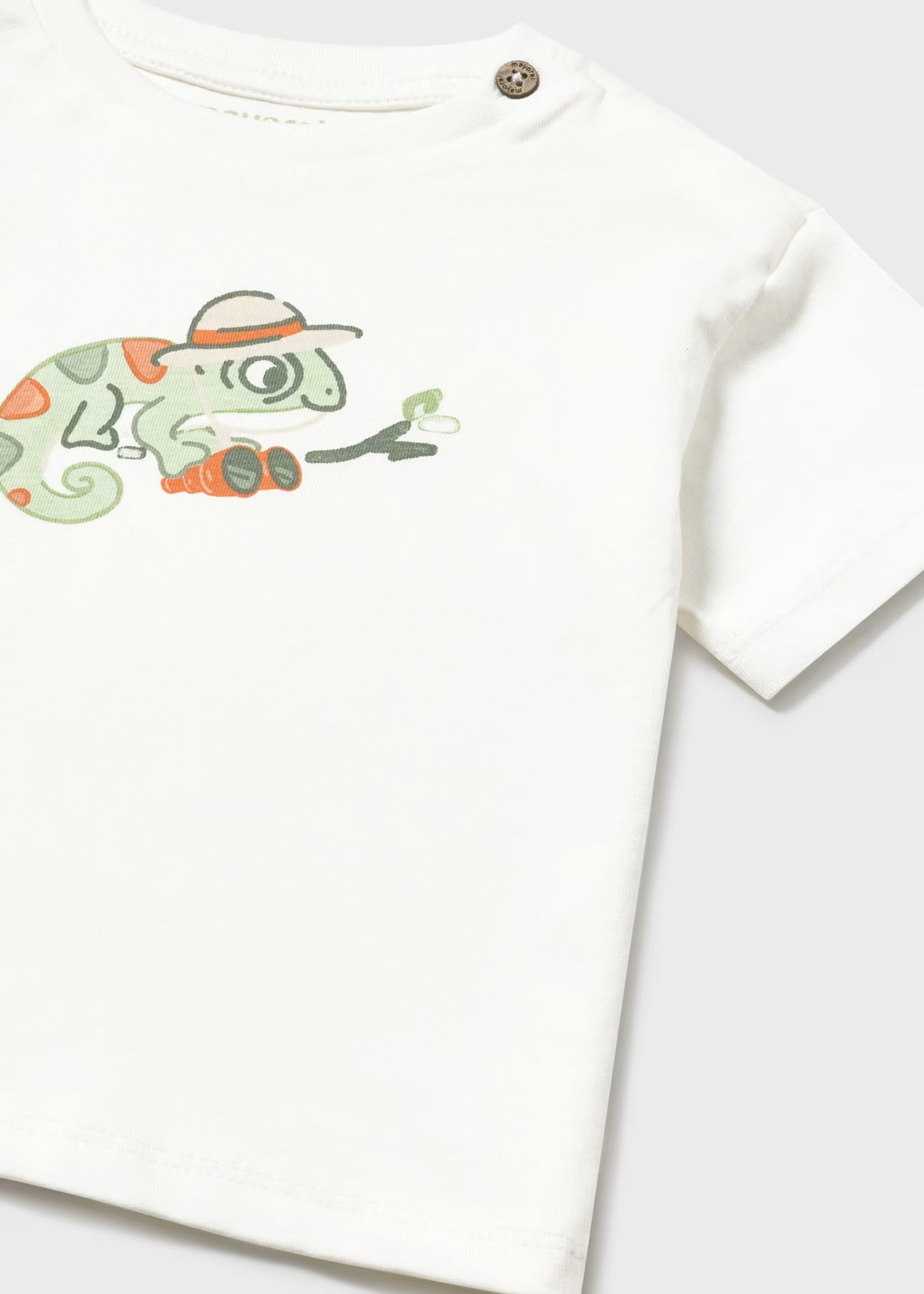 Mayoral boys gecko t-shirt close up cotton baby toddler top