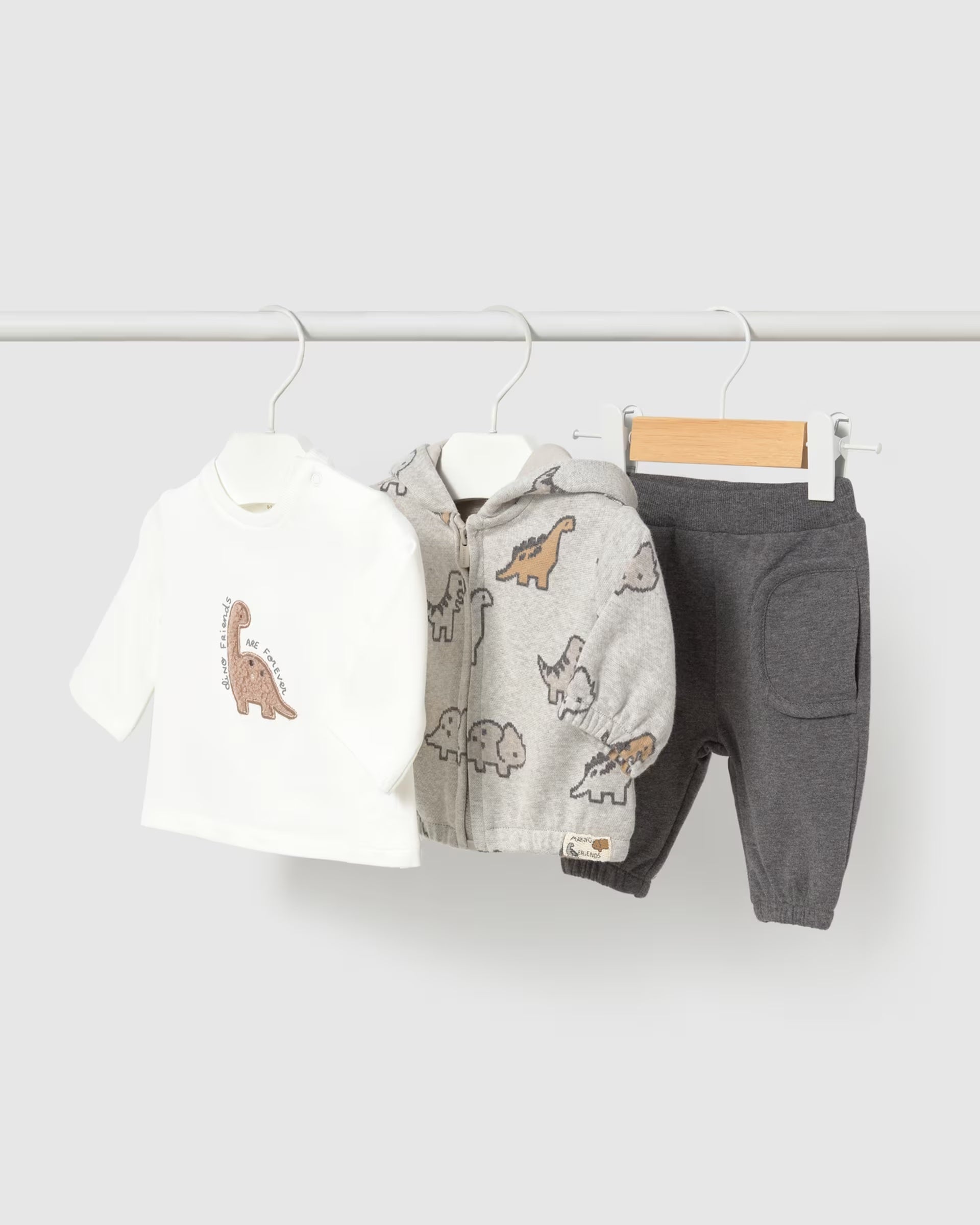 Mayoral baby boys 3 piece dinosaur tracksuit set