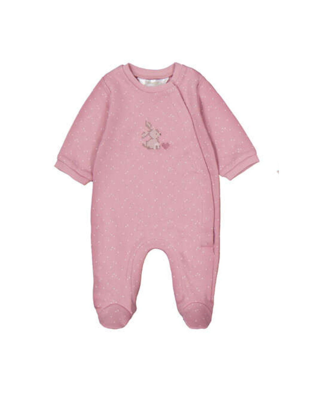 Mayoral newborn baby girls pink cotton rabbit motif babygrow