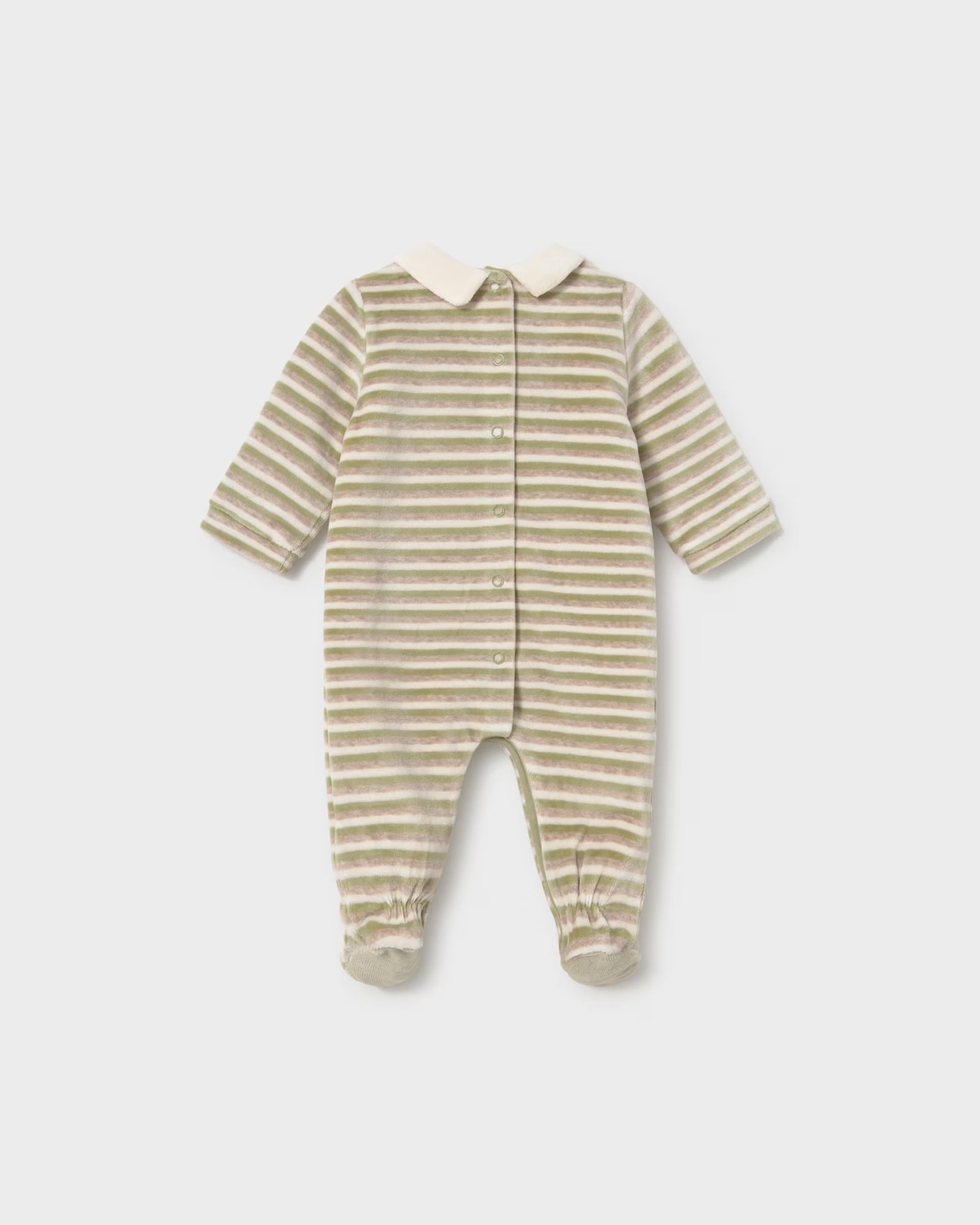 Newborn Baby boys tractor motif velour sleepsuit by Mayoral