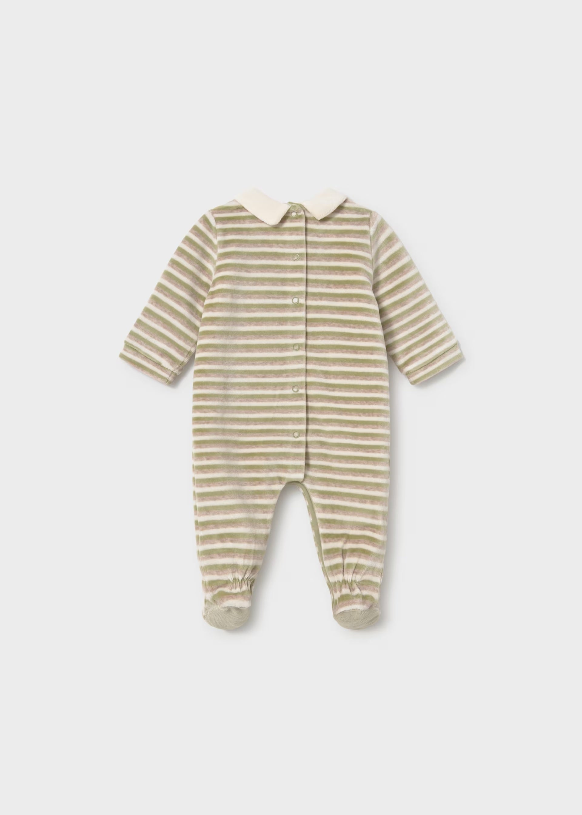 Newborn Baby boys tractor motif velour sleepsuit by Mayoral