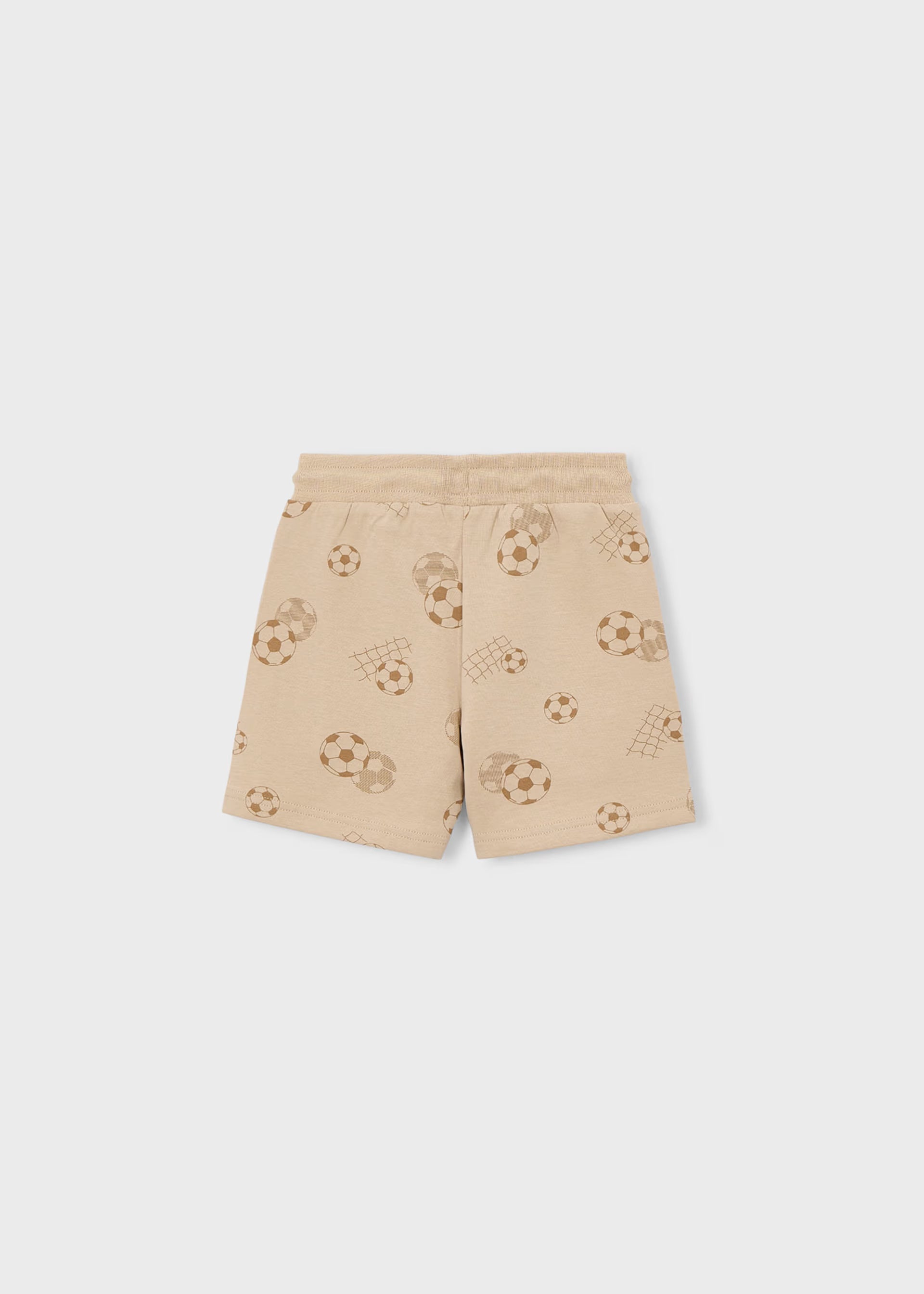 Mayoral boys beige sports shorts back view