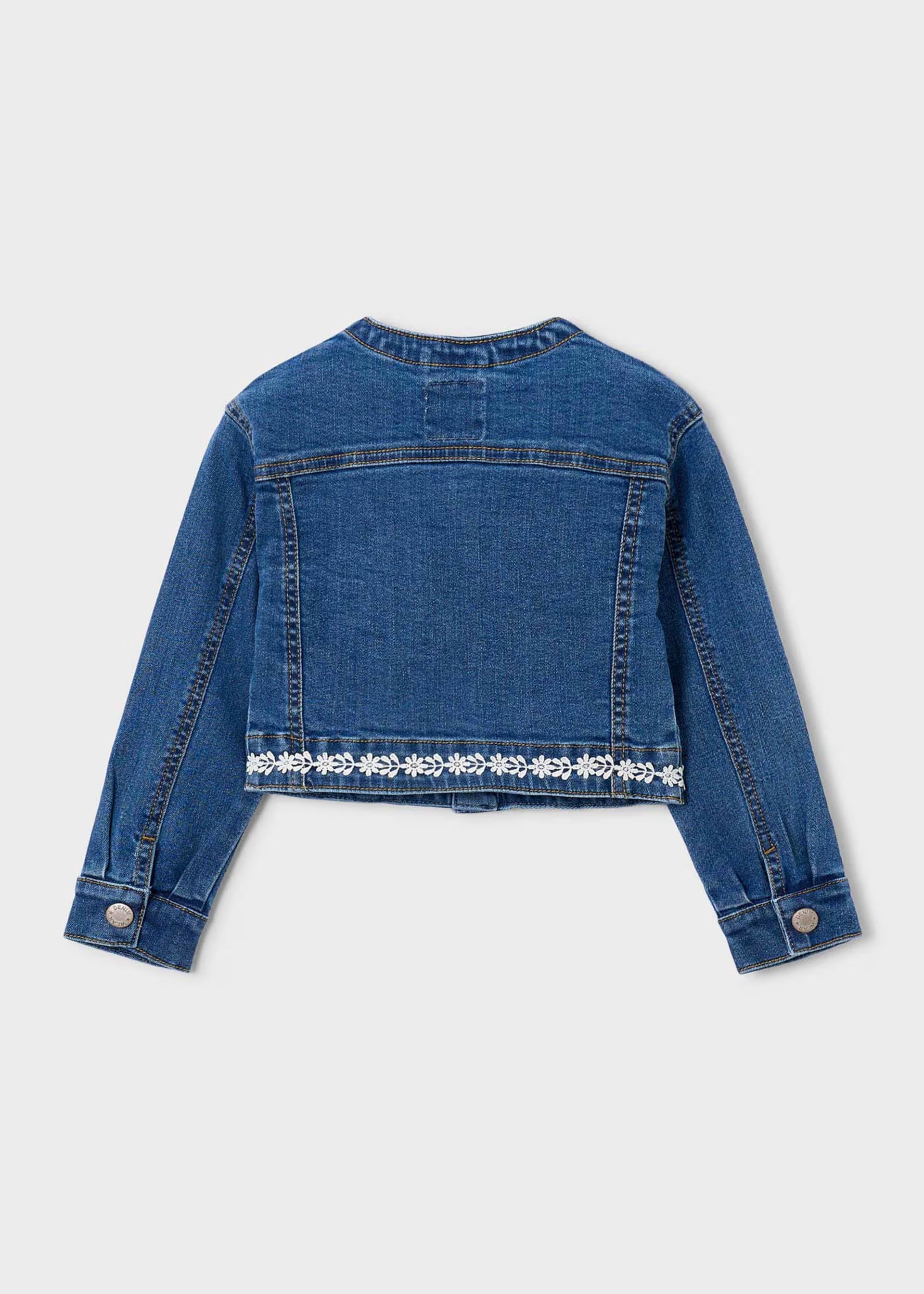 Mayoral girls embroidered denim jacket Ireland