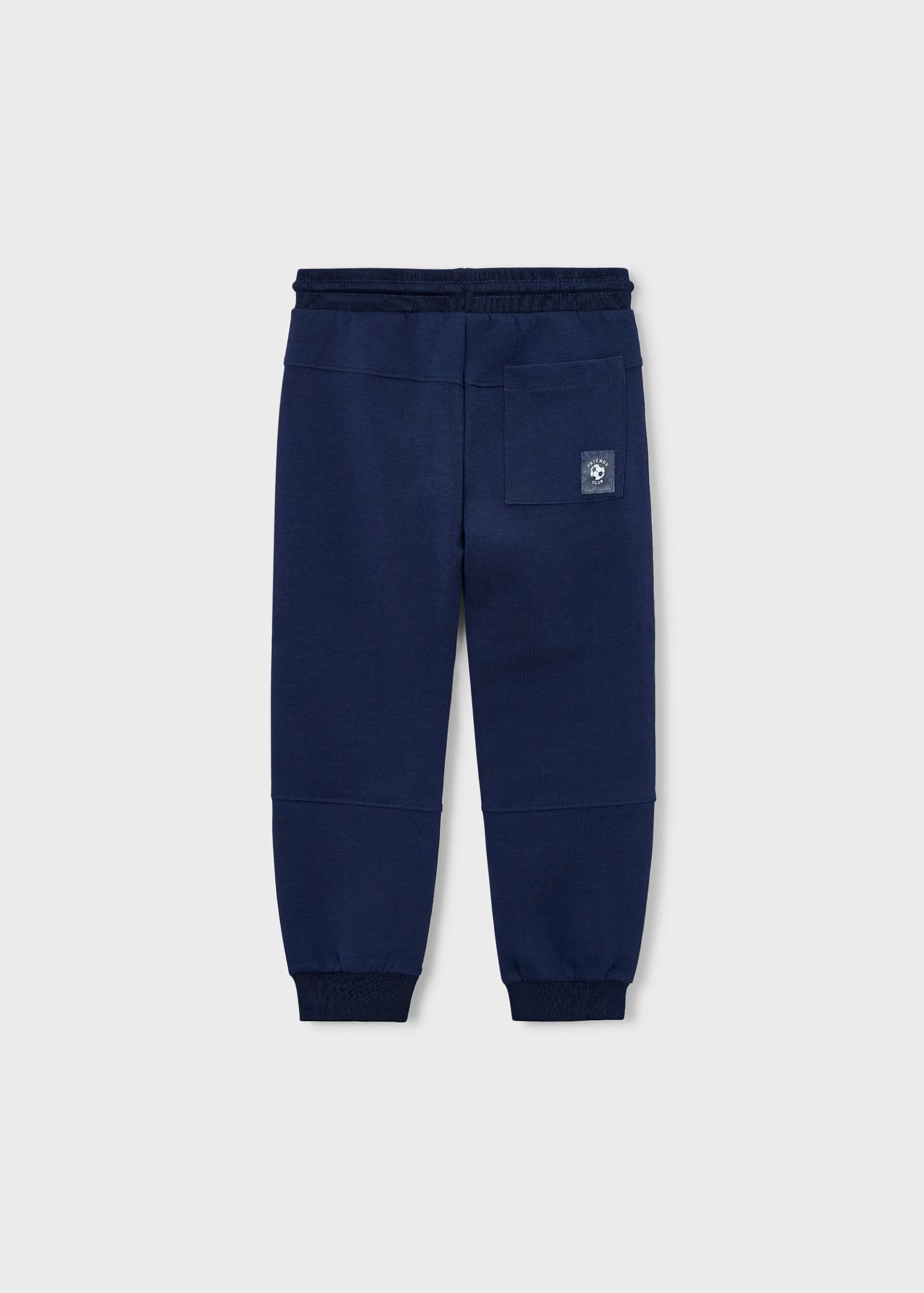 Mayoral boys navy casual joggers zip pocket detail