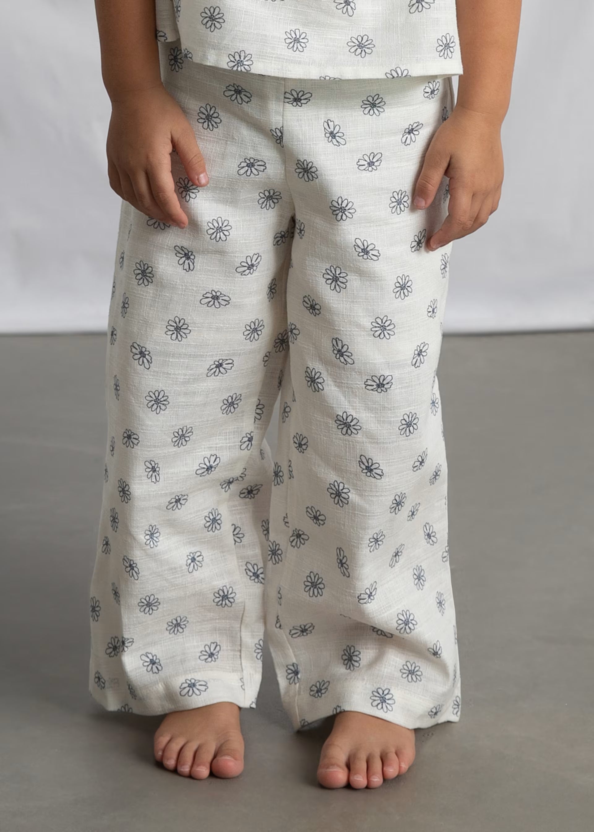 Mayoral girls daisy trousers wide leg detail