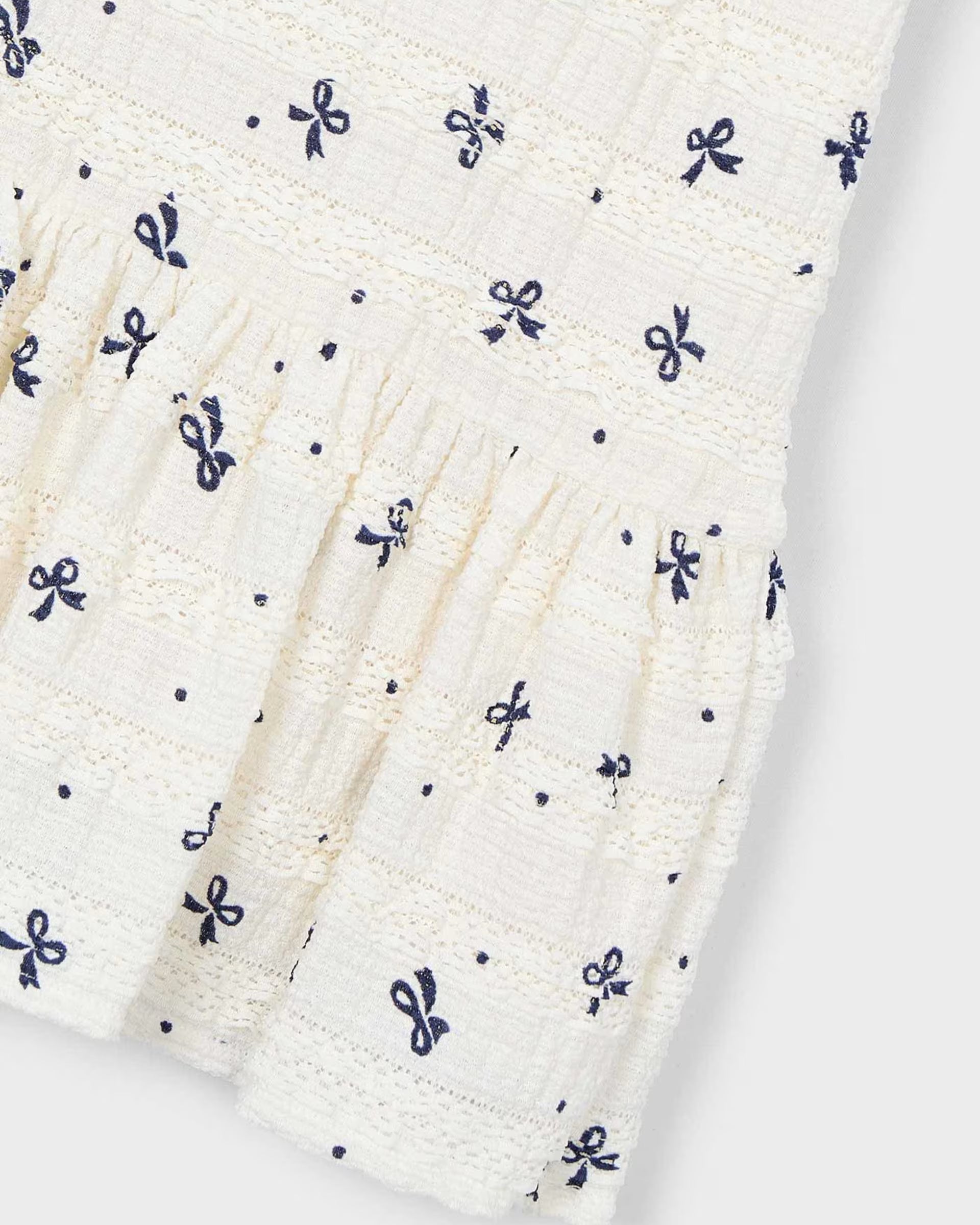 Mayoral girls dress gathered skirt detail