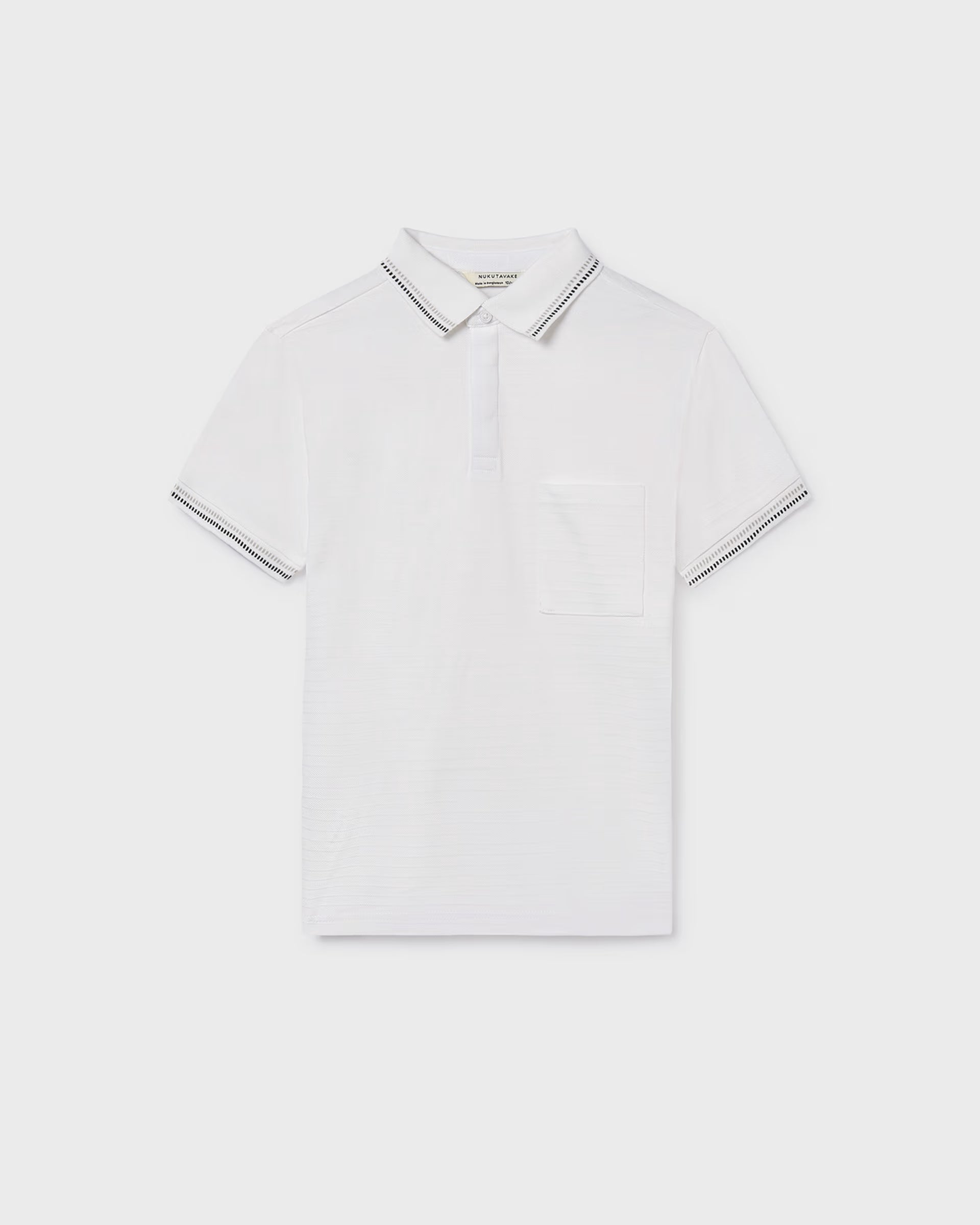 Mayoral boys white polo shirt with patch pocket