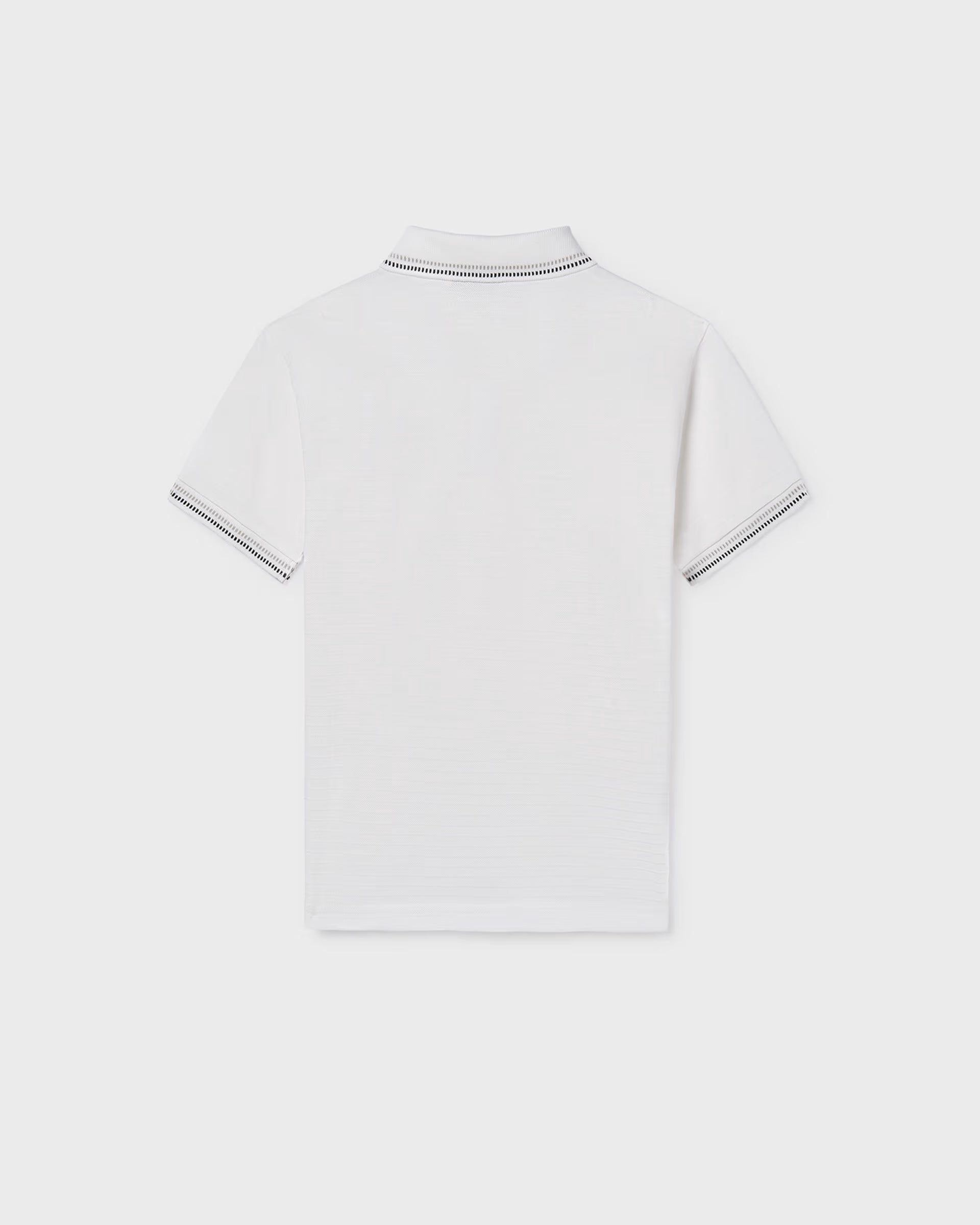 Mayoral boys white polo shirt back view