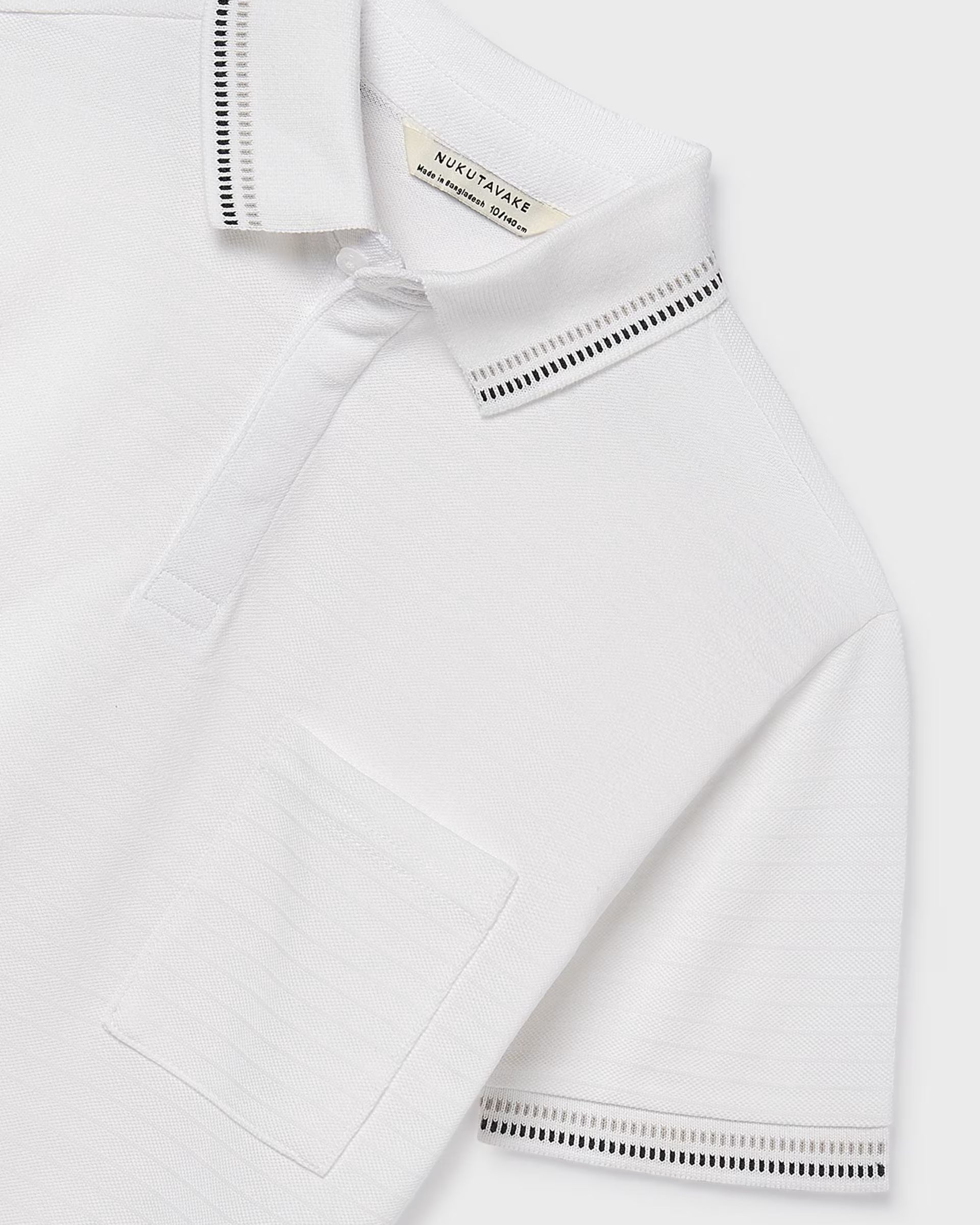 Mayoral boys polo shirt sleeve trim detail