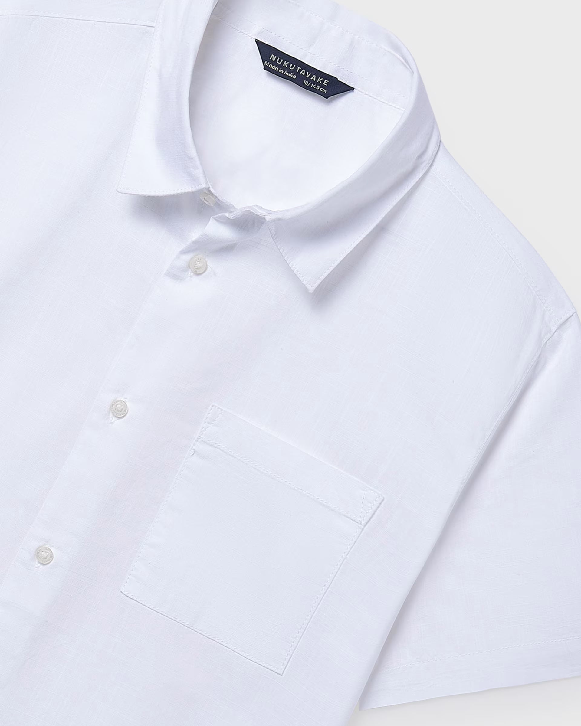 Mayoral boys smart white shirt detail