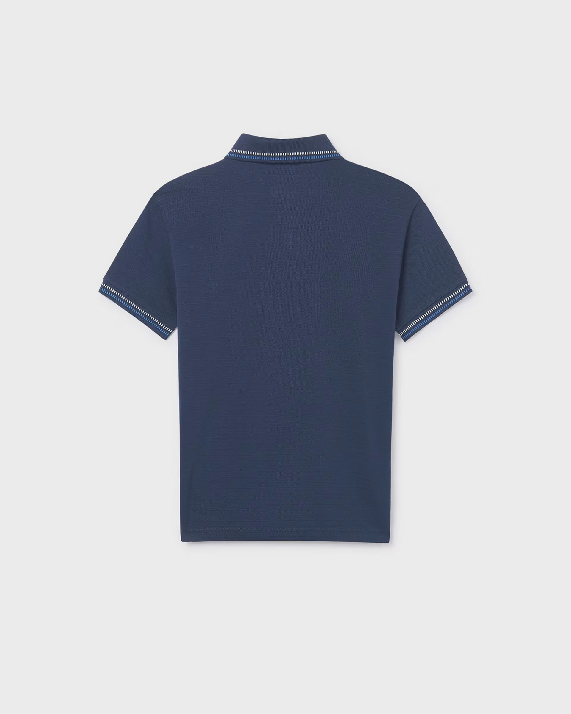 Mayoral boys navy polo shirt back view