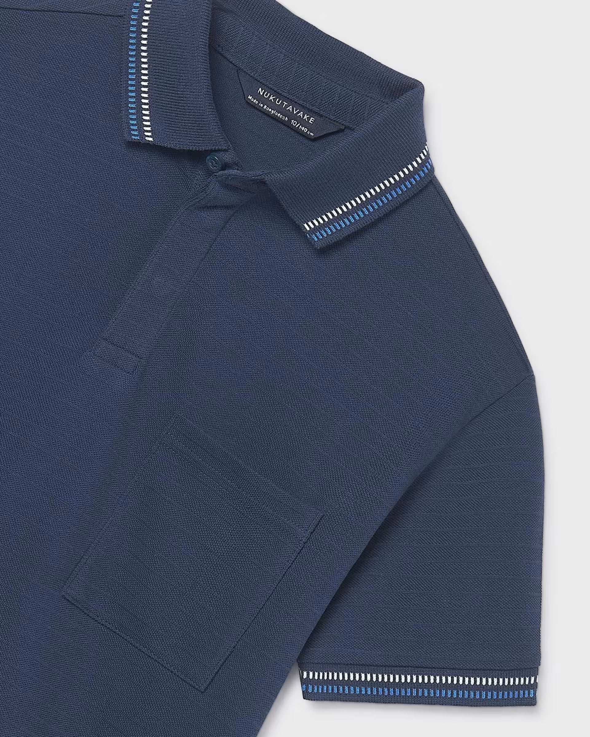 Mayoral boys polo shirt collar details