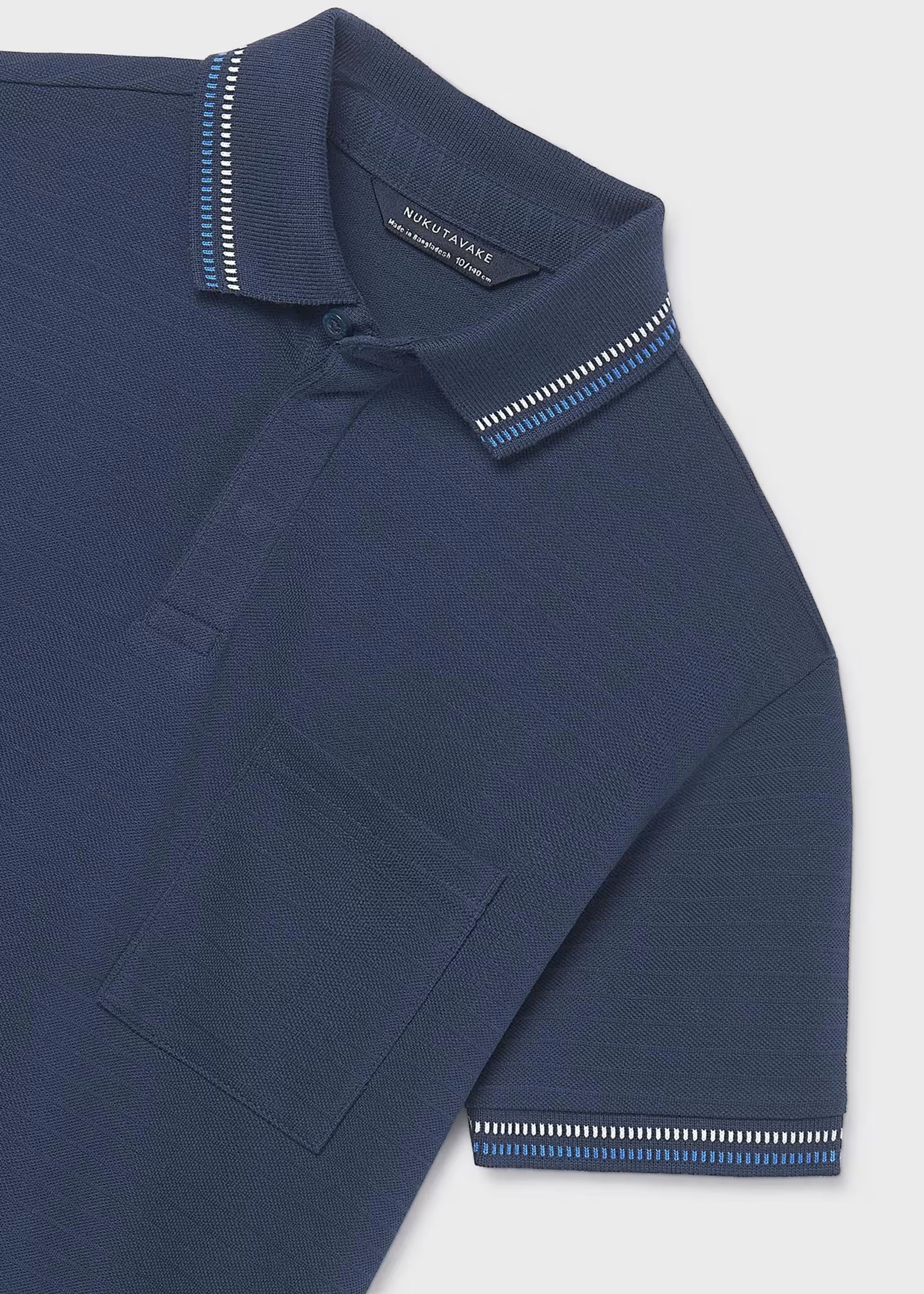 Mayoral boys polo shirt collar details