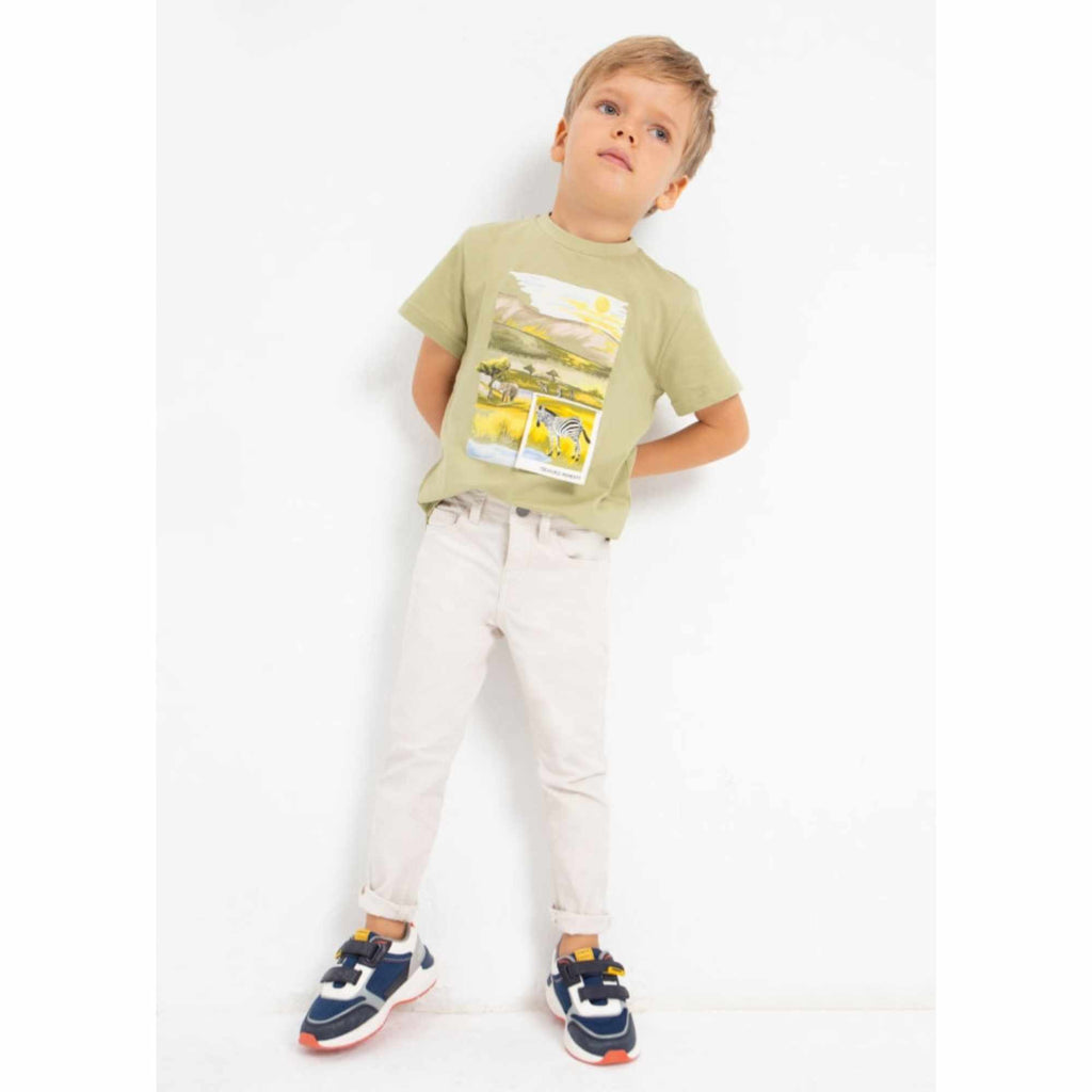 Mayoral Boys Stone Slim Fit Summer Trousers