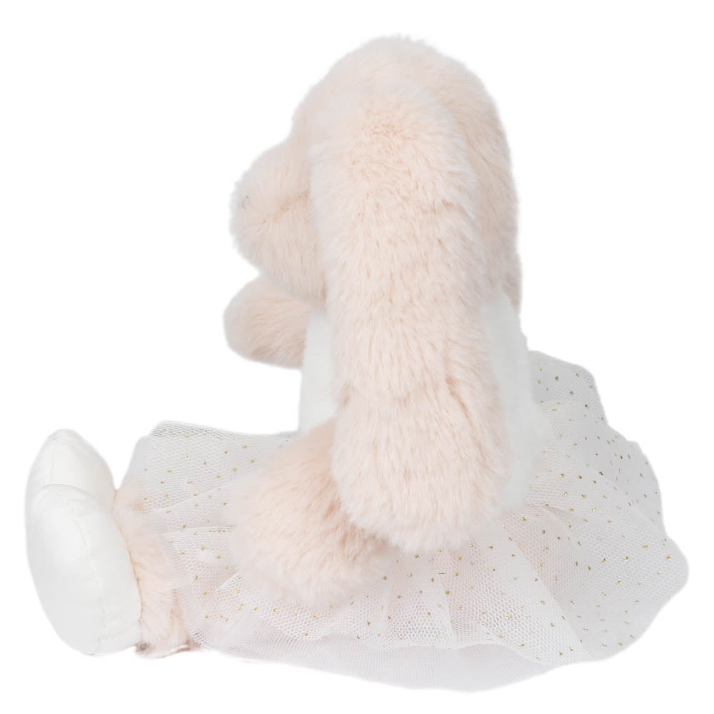 Side view of The Puppet Company Wilberry Ballet Dancer Bunny Teddy