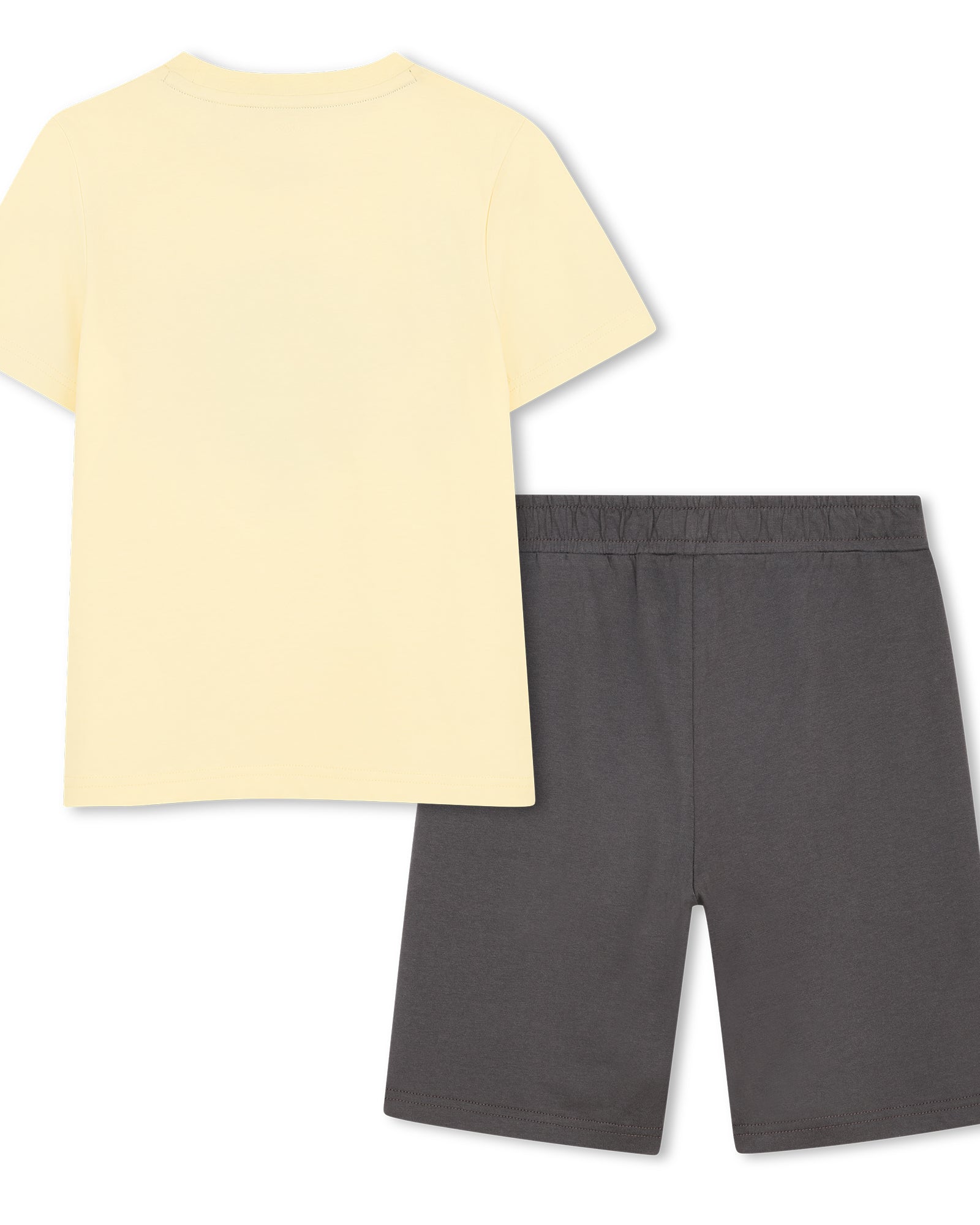 Timberland boys yellow short sleeve T-shirt front view back