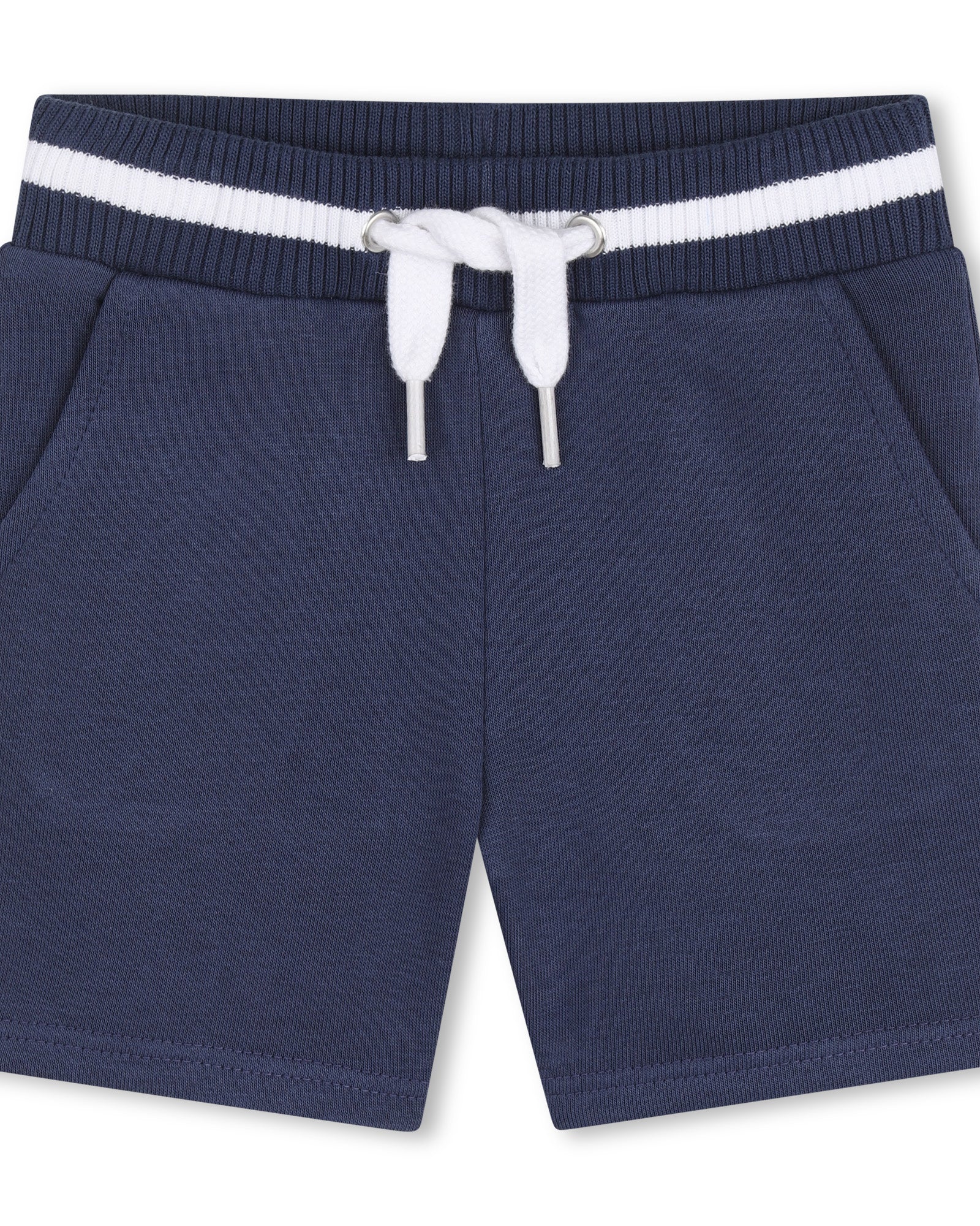 Timberland boys navy cotton shorts with drawstring waist detail