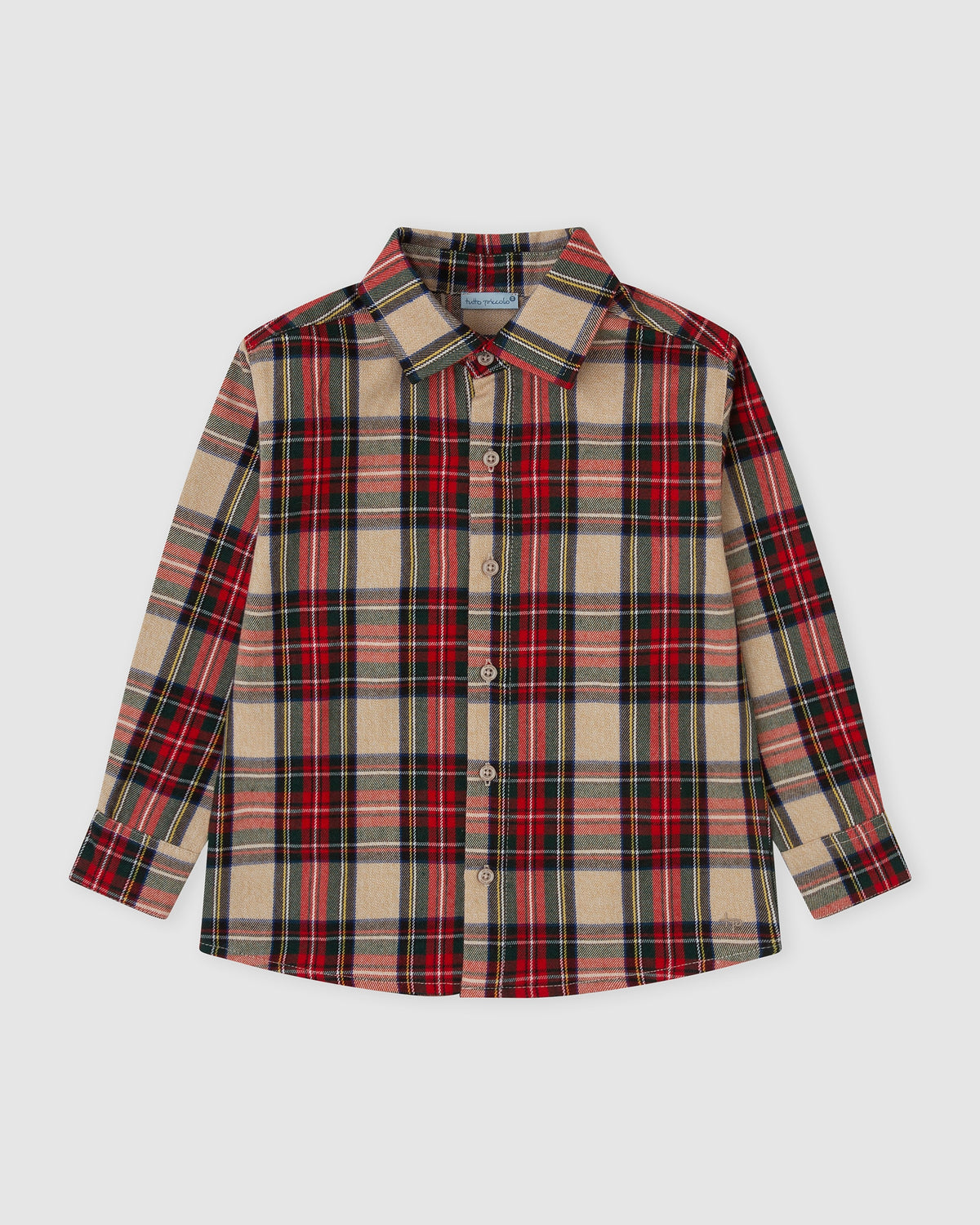 Tutto Piccolo boys tartan check long sleeve shirt