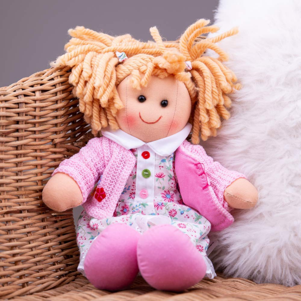 Big Jigs Pink Poppy Soft Fabric Doll