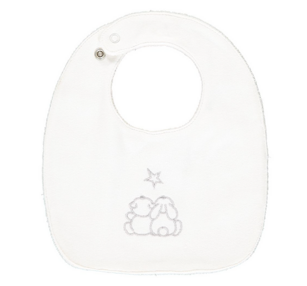 Emile_Et_Rose_White_Grey_Rabbit_Star_Babies_Bib