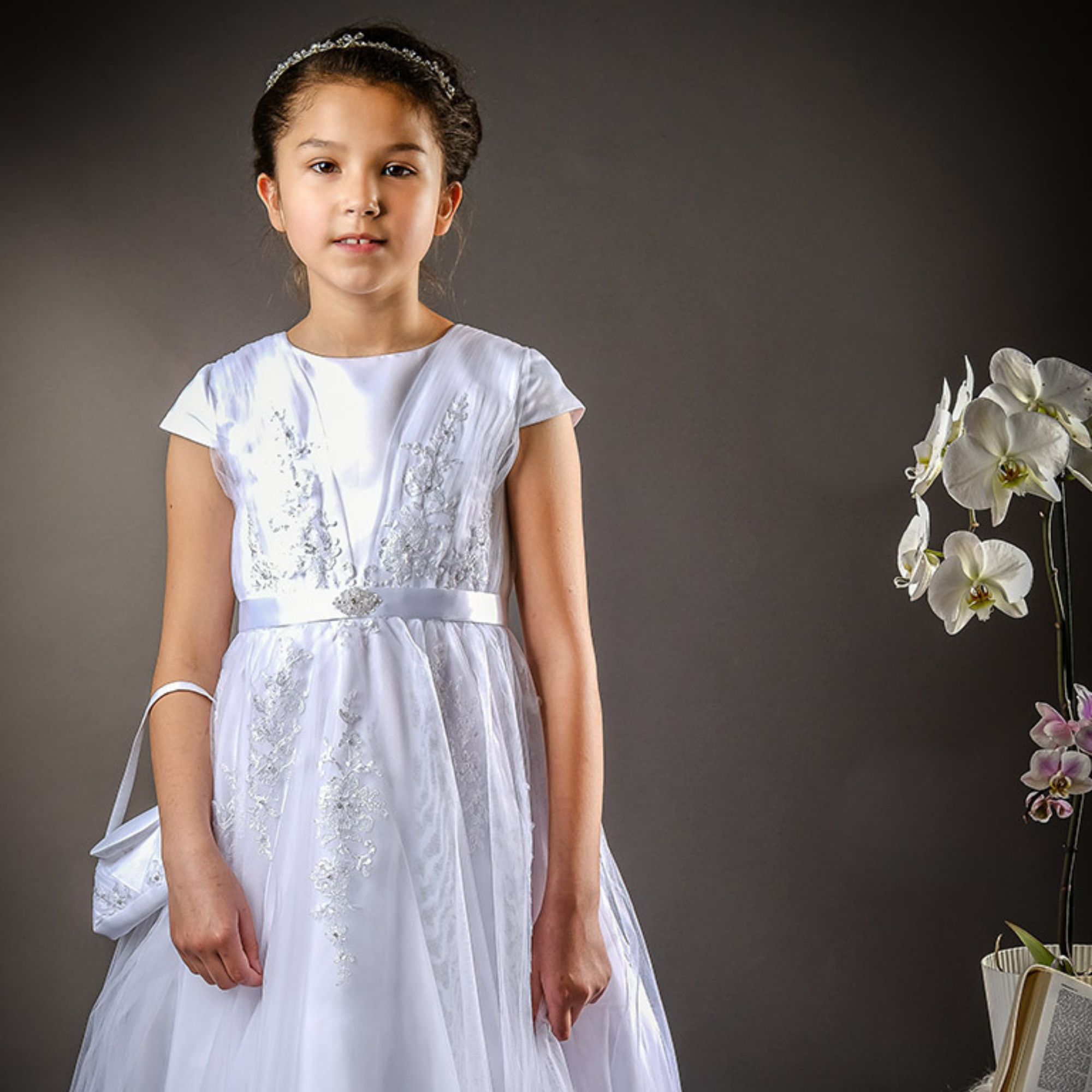 Poinsettia-White-Cap-Sleeve-Lace-Detail-Communion-Dress-Chislers-Boutique