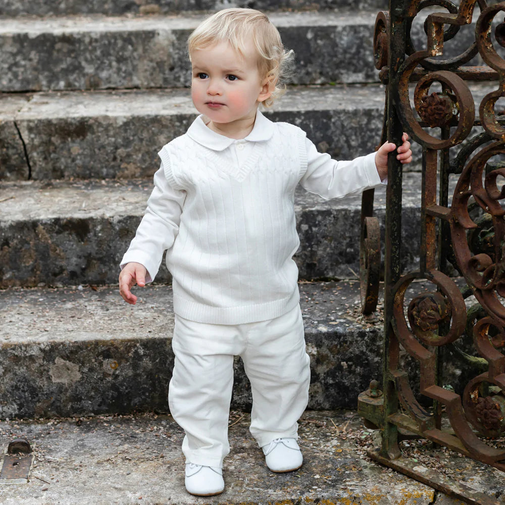 Emile et Rose Gulliver Ivory Smart Outfit For A Little Boy